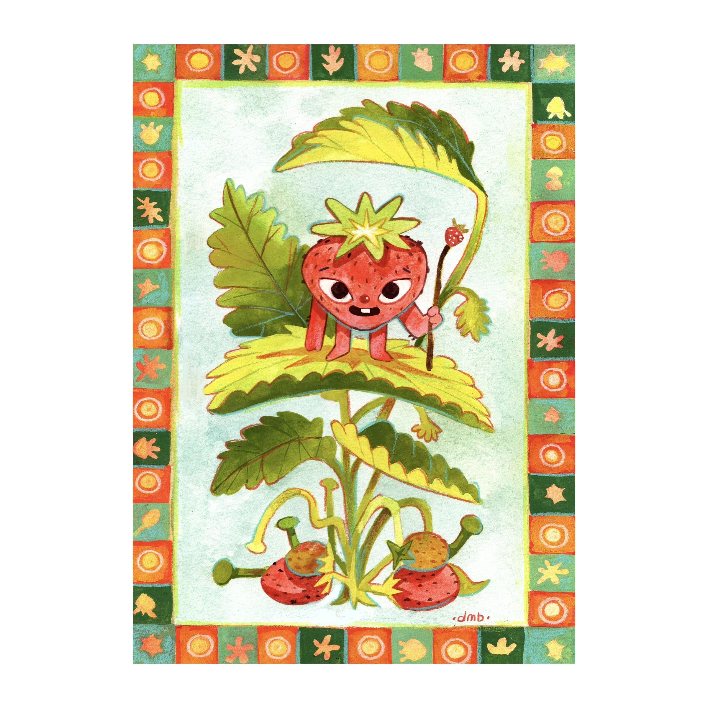 Strawberry Print 5x7