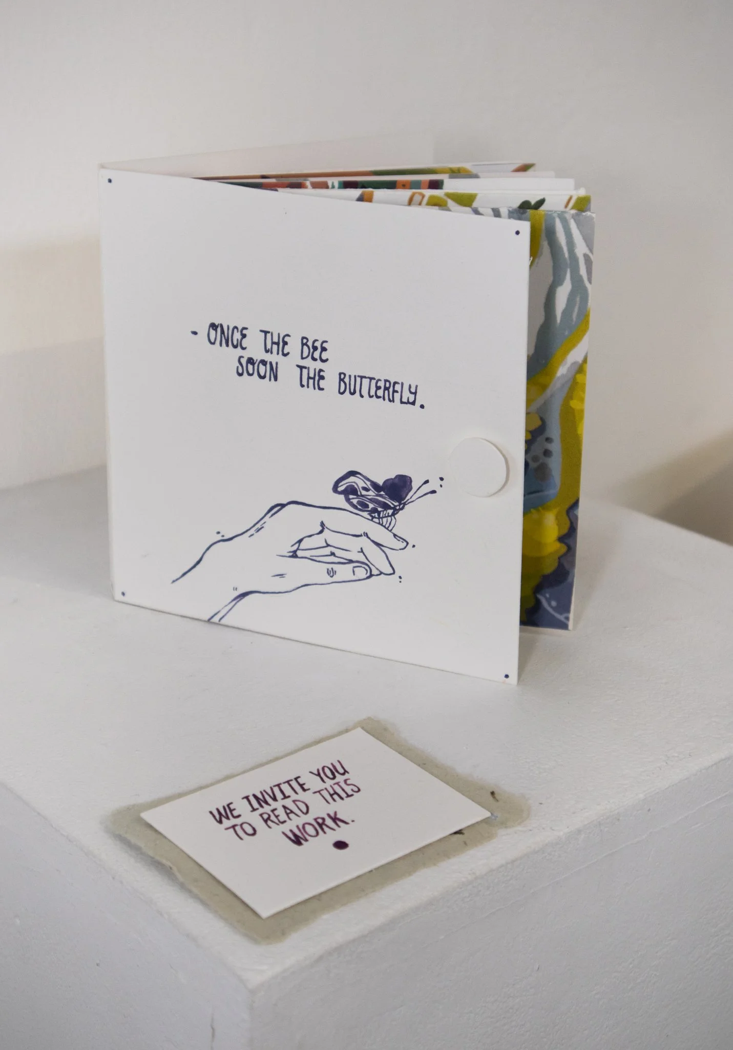 once the bee, soon the butterfly
Nonlinear Zine
Gouache on Hot Pressed Paper  
2023