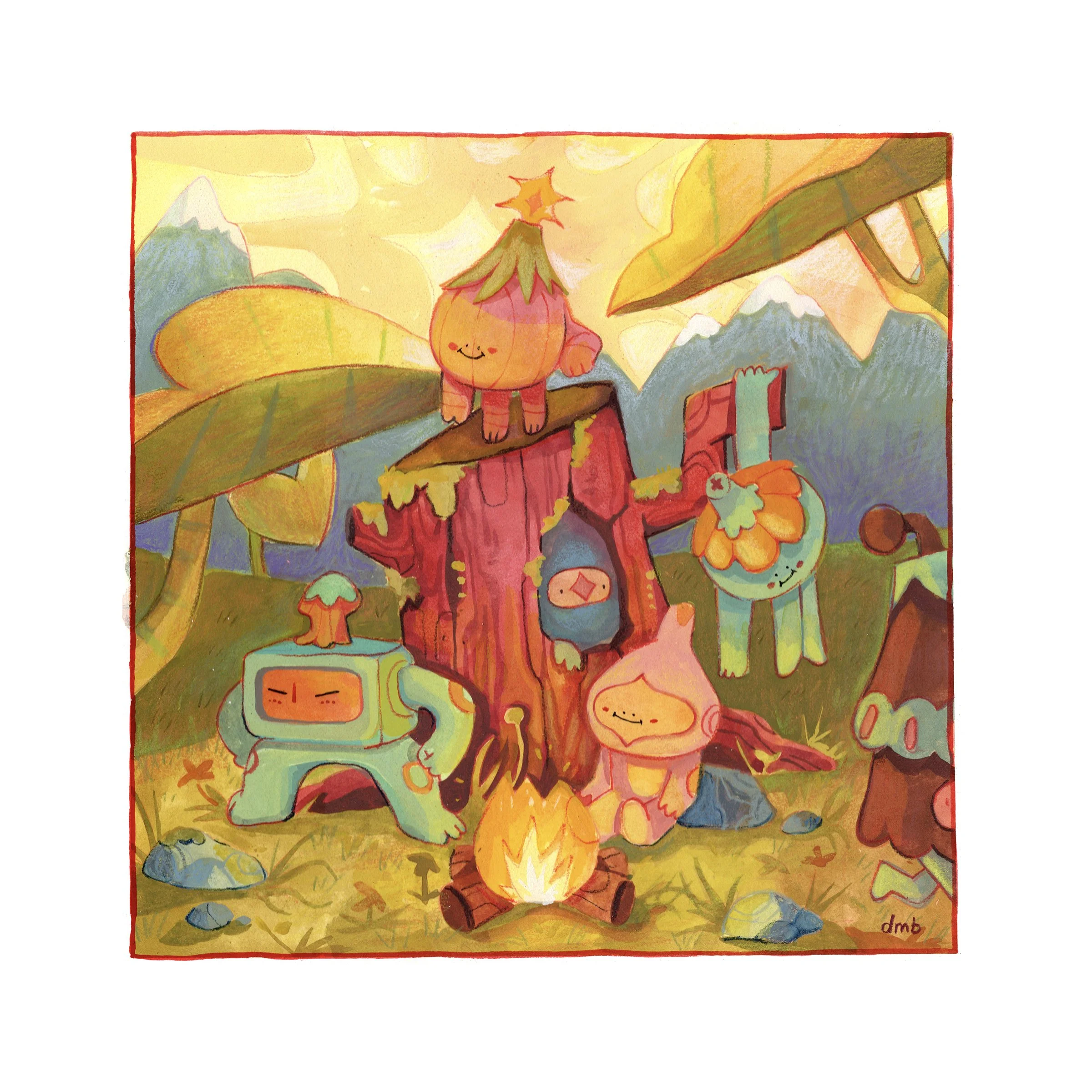Stump Gang Print 7x7