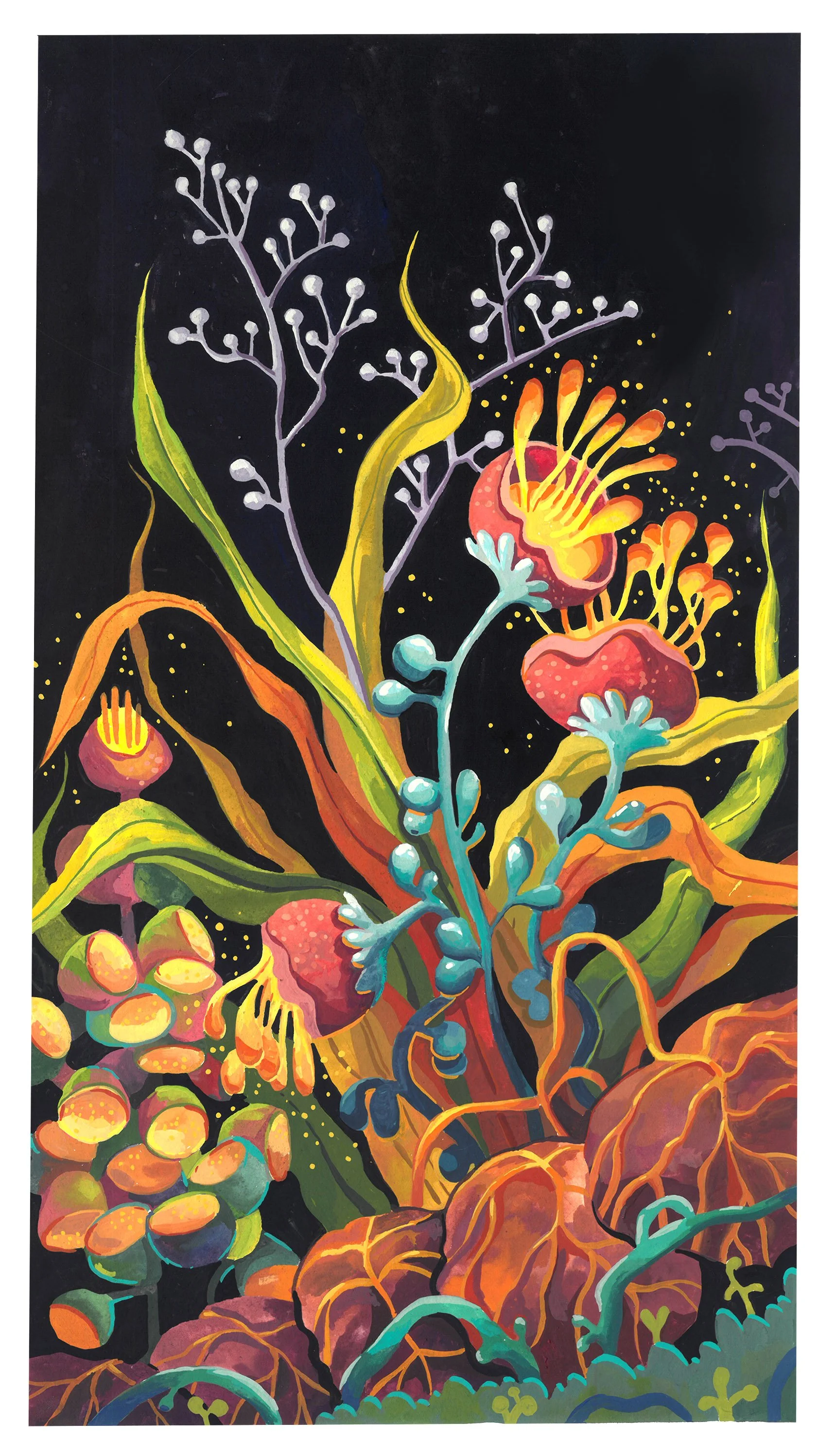 are they awake in the dark 
Gouache on Hot Pressed Paper
2023 