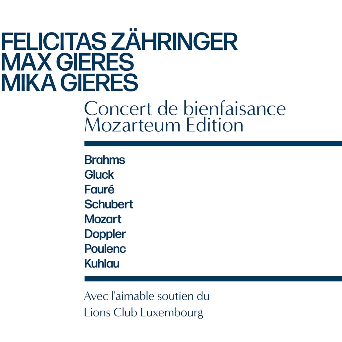 🎹🎹CONCERT🎹🎹
Am n&eacute;ie Jo&euml;r begr&eacute;isse mer Iech direkt mat engem Concert bei eis. Den Trio aus de jonke Museker Felicitas Z&auml;hringer, Max a Mika Gieres present&eacute;ieren Iech e vari&eacute;ierte Programm vu Klassik bis Roman