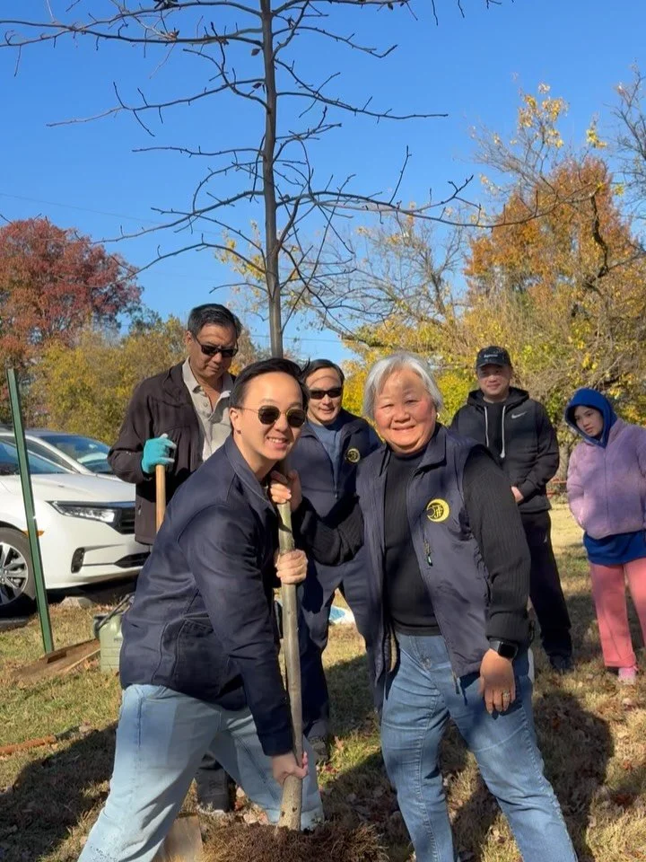 It was a glorious day in Lewinsville Park where we planted a gorgeous Black Gum tree in memory of Ken Feng, sponsored by his brothers in the F.F. Fraternity. We had a wonderful gathering of Ken&rsquo;s family and friends to honor his life, and learn 