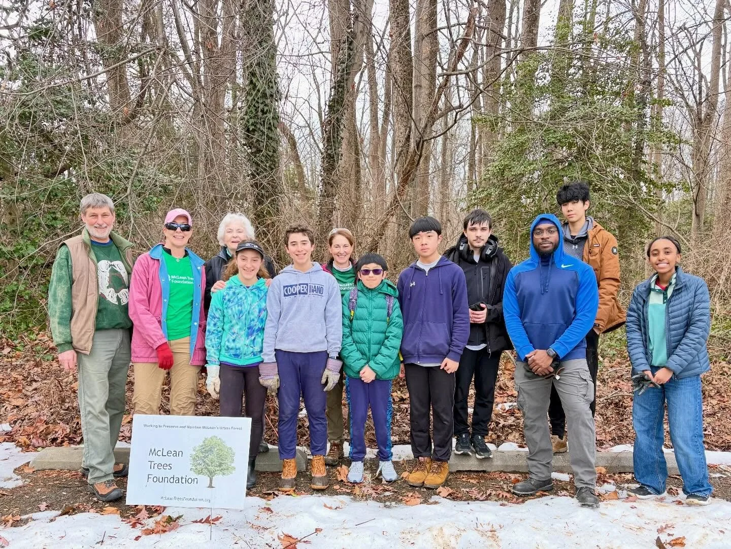 The snow had started to slowly melt away and the temperatures were rising and our volunteers were raring to go on Saturday, after spending WAY too many weeks away from their beloved McLean Central Park&mdash;they were ready to give those invasives a 