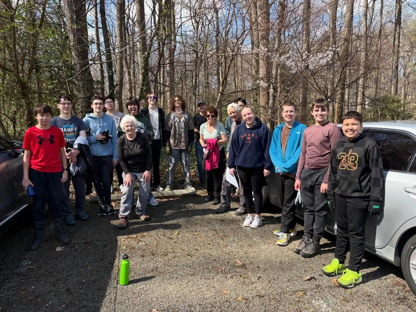 Spring has sprung in McLean Central Park and our faithful volunteers were ever so eager to get out and soak up the rays!  We continued our quest to clear the area adjacent to the creek bed&mdash;bit by bit, we are getting it done and hope to have it 