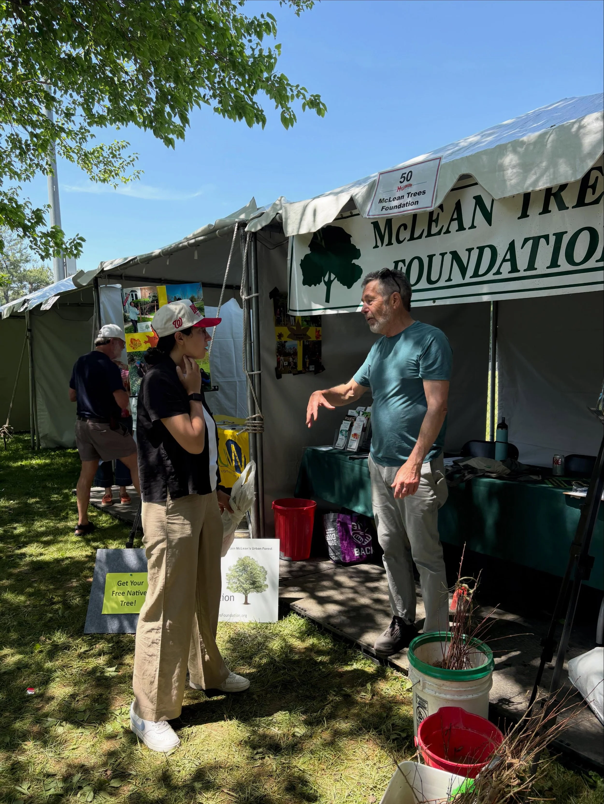 Wow McLean&mdash;you really tired us out today!  We had a fantastic turnout at our booth, gave away over 100 native tree whips, and talked about our tree programs until we were hoarse!  Thanks so much to @mcleancenterva  and its wonderful volunteers 
