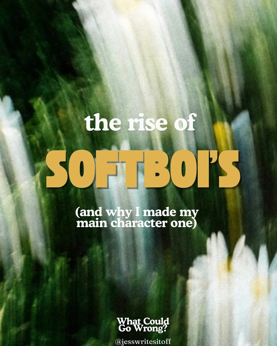 Are you in your softboi era?

If so I think you&rsquo;ll love my debut romance novel WHAT COULD GO WRONG? 
because my main character, Hudson is giving 
✨ Golden Retriever energy
✨ has a LotR obsession
✨ he falls first 
✨ has a lot of feelings 

Comme