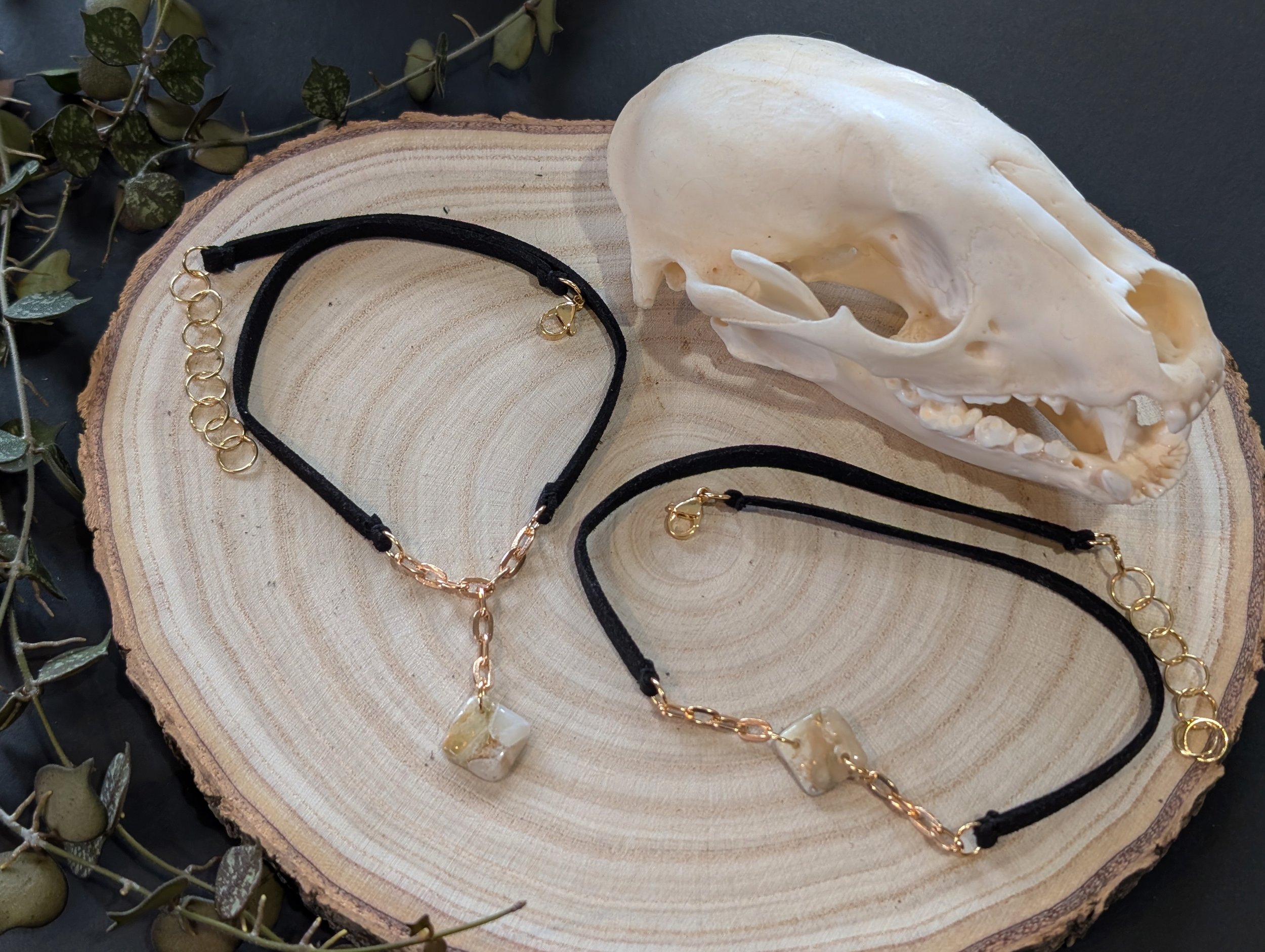 Moss Loomstone Choker