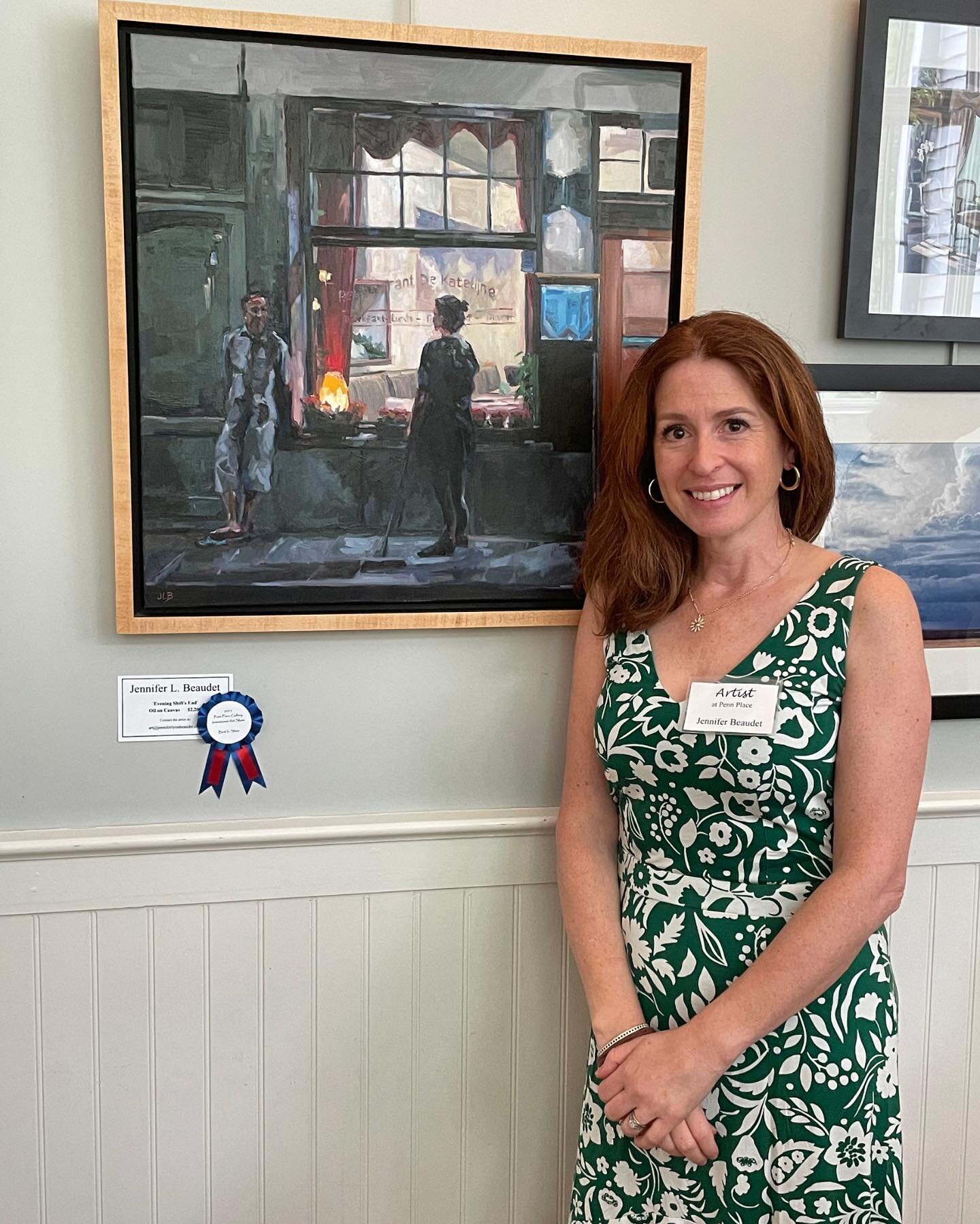 Kind of blown away. My painting &ldquo;Evening Shift&rsquo;s End&rdquo; received another Best in Show award. This time at the beautiful Art at Penn Place Gallery invitational exhibit

The prize is that I am awarded a solo show for 2024. I better get 