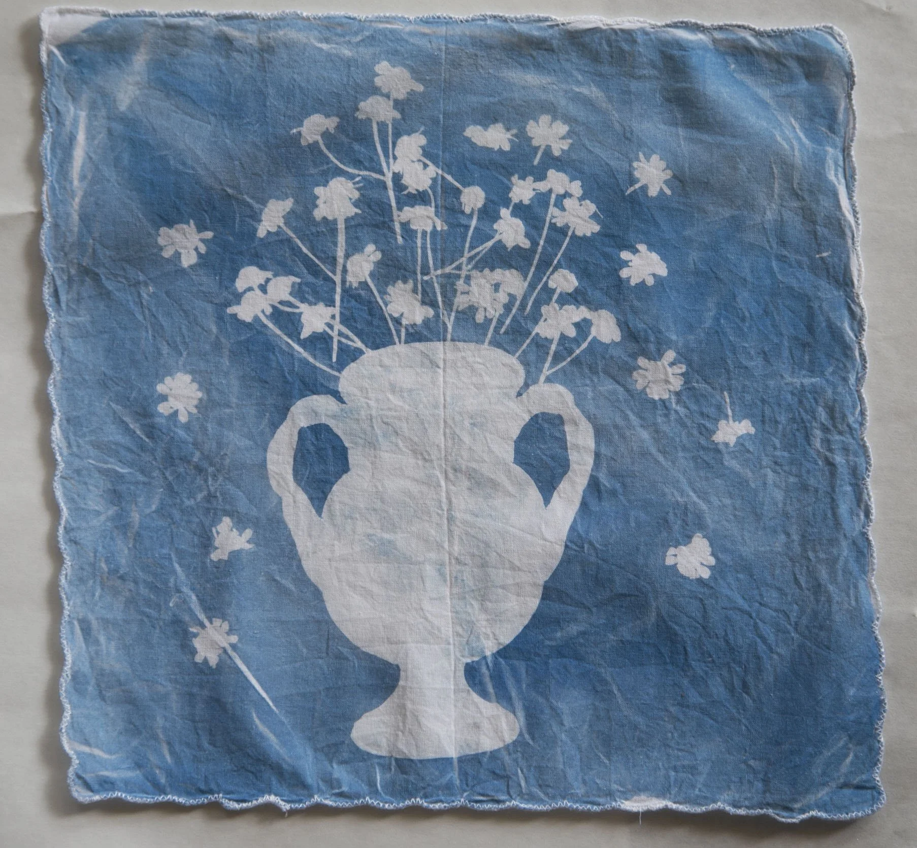 Floral Cyanotype Scarf 3