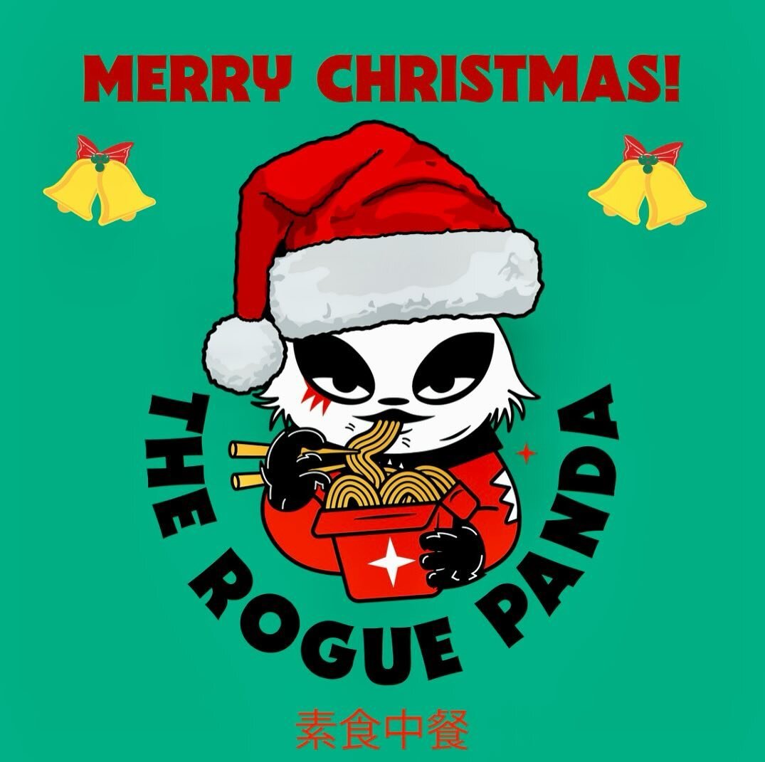 We wish you a Merry Christmas and a Happy Holidays from The Rogue Panda! We hope you have a delicious day with family and friends 🎄✨