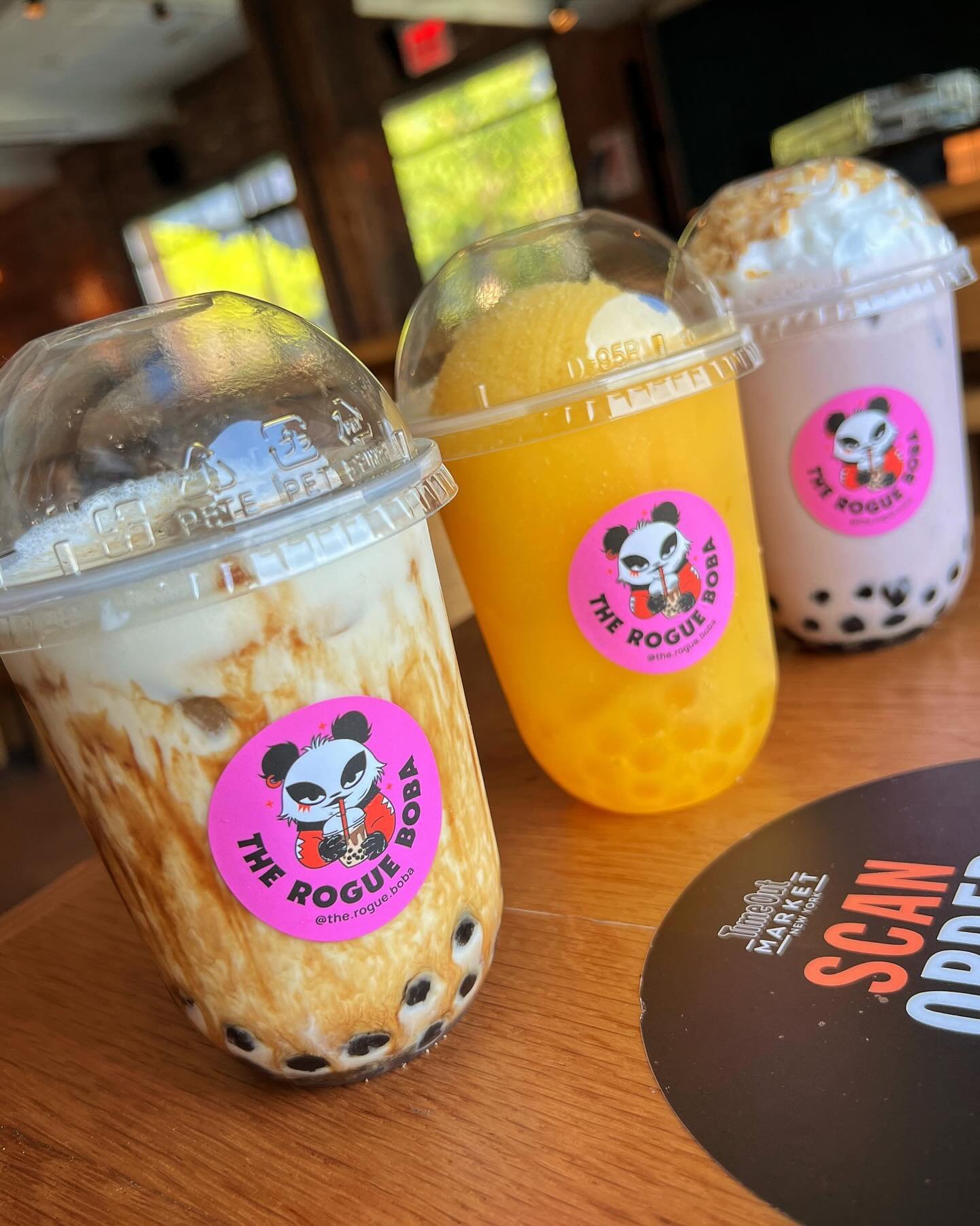 Don&rsquo;t forget to checkout our sister restaurant @the.rogue.boba and they all of our DELICIOUS BOBA! 🧋🤩🧋
#ROGUEPANDA #NYC
📍ROOFTOP LEVEL at @timeoutmarket!
🧋 Visit our sister restaurant @the.rogue.boba!