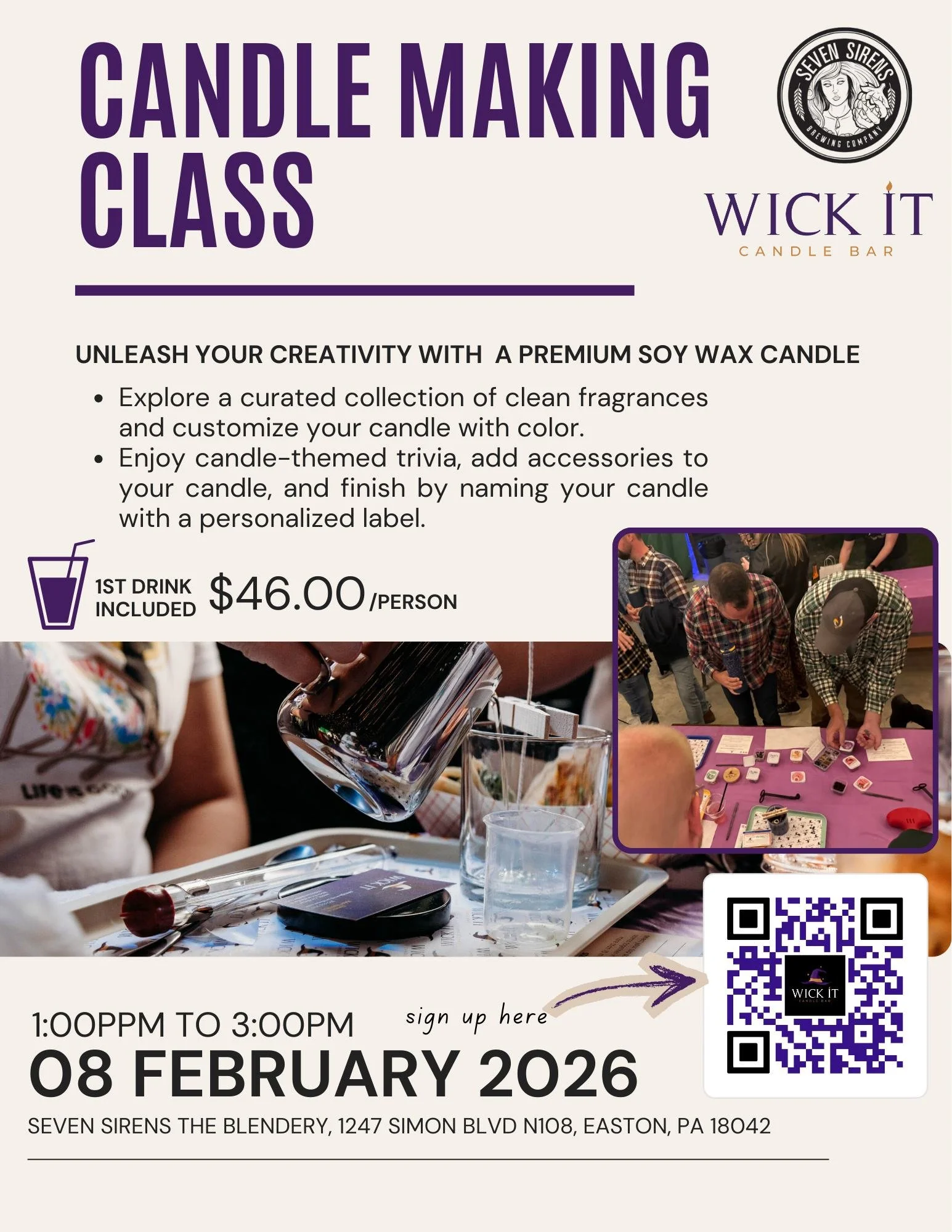 Candle Making Class @ The Blendery