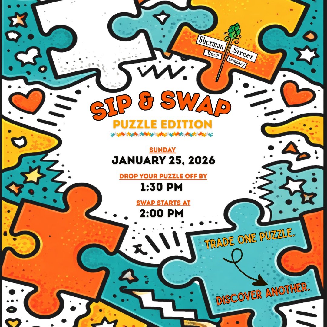Sip & Swap: Puzzle Edition @ Sherman Street
