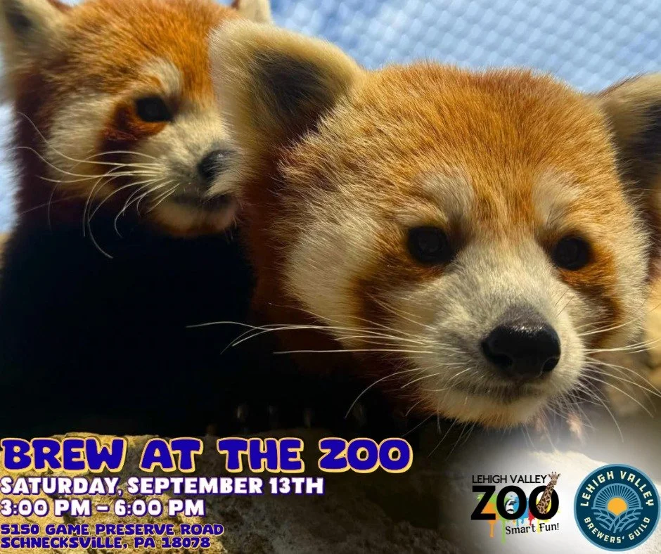 👀 Psst&hellip; Cosmo &amp; Meeko here. If you&rsquo;re not at Brew at the Zoo next Saturday, Sept. 13th (3&ndash;6 PM), we&rsquo;ll definitely notice.
.
.
40+ beers. The best breweries in the Lehigh Valley. The wildest backdrop. And us, your residen