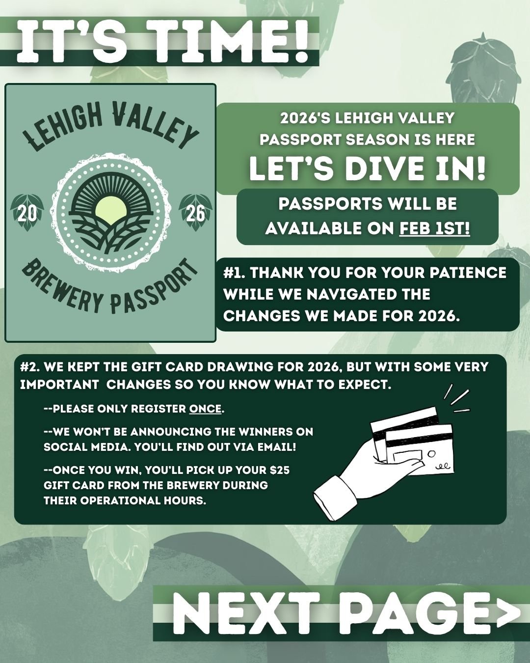 🍻 IT&rsquo;S BACK &mdash; and the 2026 Passport year is all about playing it smart. 🍻
.
.
The 2026 Lehigh Valley Brewery Passport launches February 1, and this year it&rsquo;s not about rushing &mdash; it&rsquo;s about choosing wisely.
.
.
✨ 22 bre