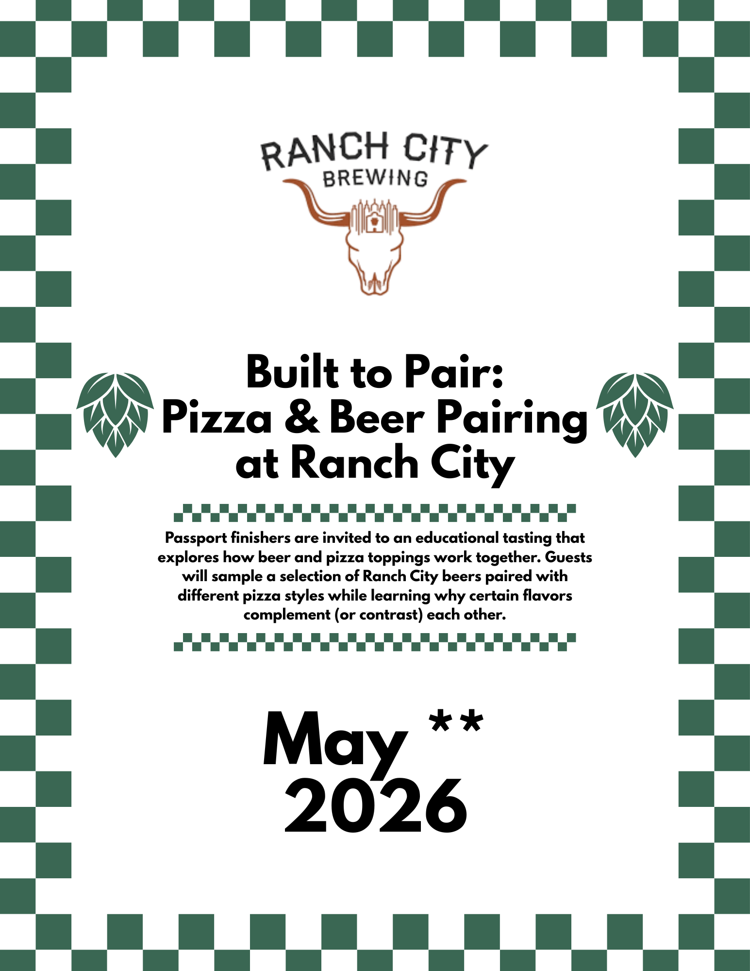 Built to Pair: Pizza & Beer Pairing at Ranch City