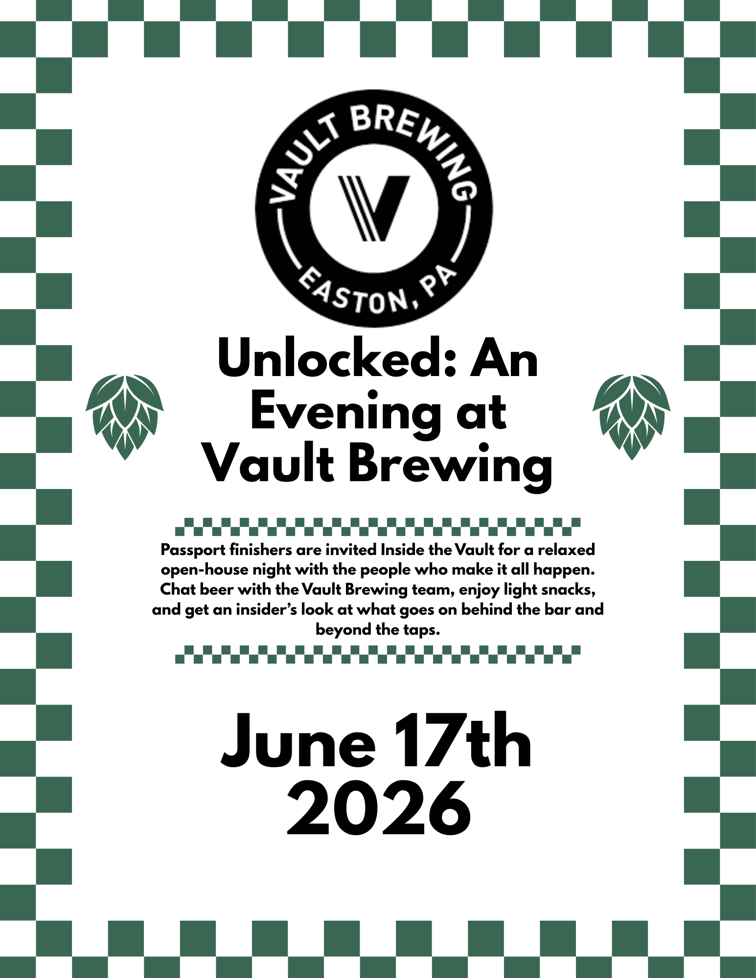 Unlocked: An Evening at Vault Brewing