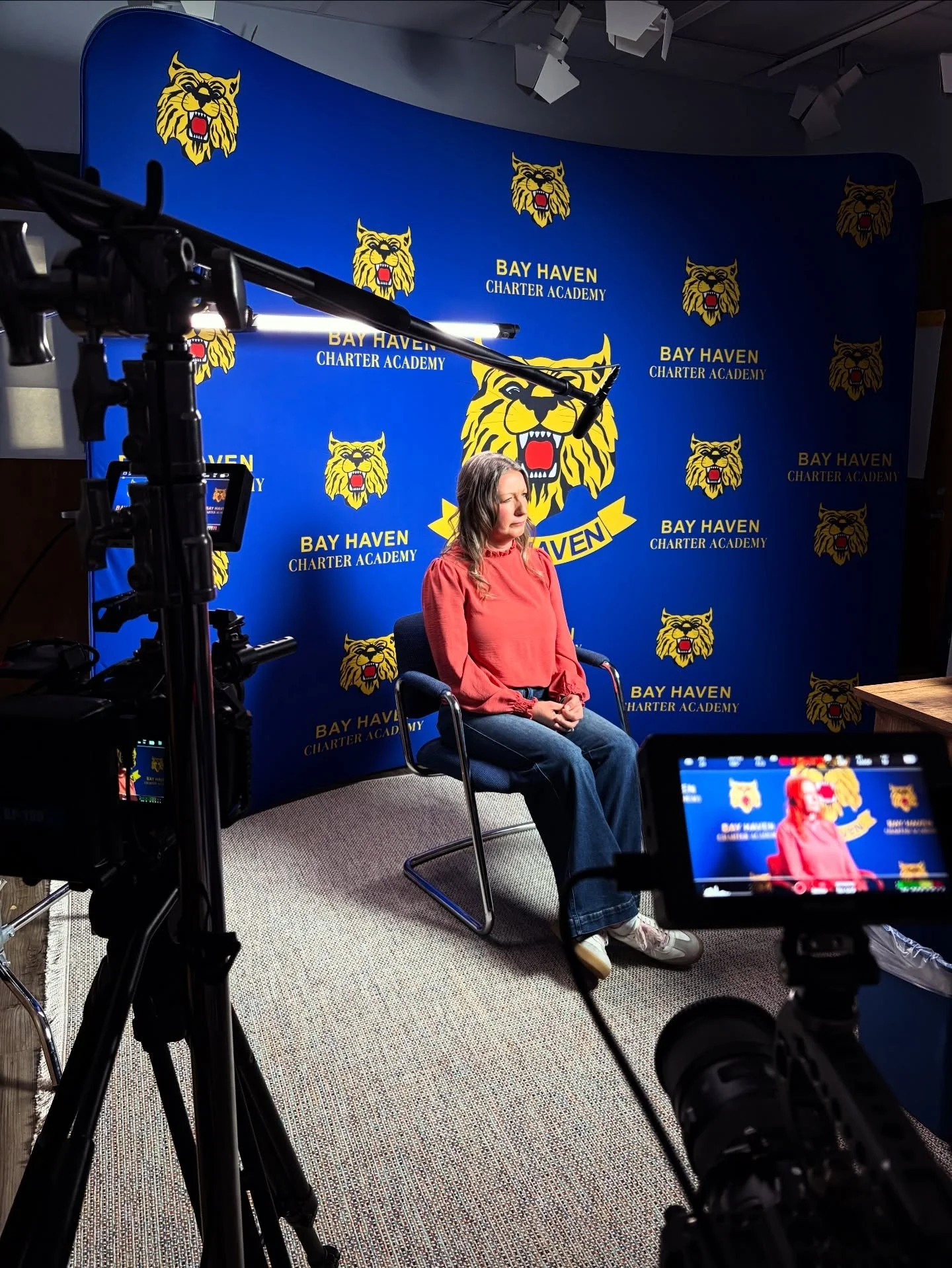 Behind the scenes from a full day of interviews 🎥 Always a great time working with @bhcharteracademy! Can&rsquo;t wait to put this story together! 

#visitpcb #panamacityflorida #baycountyfl #baycounty #lynnhaven