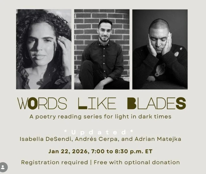 Words Like Blades Ft. Adrian Matejka and Andres Cerpa