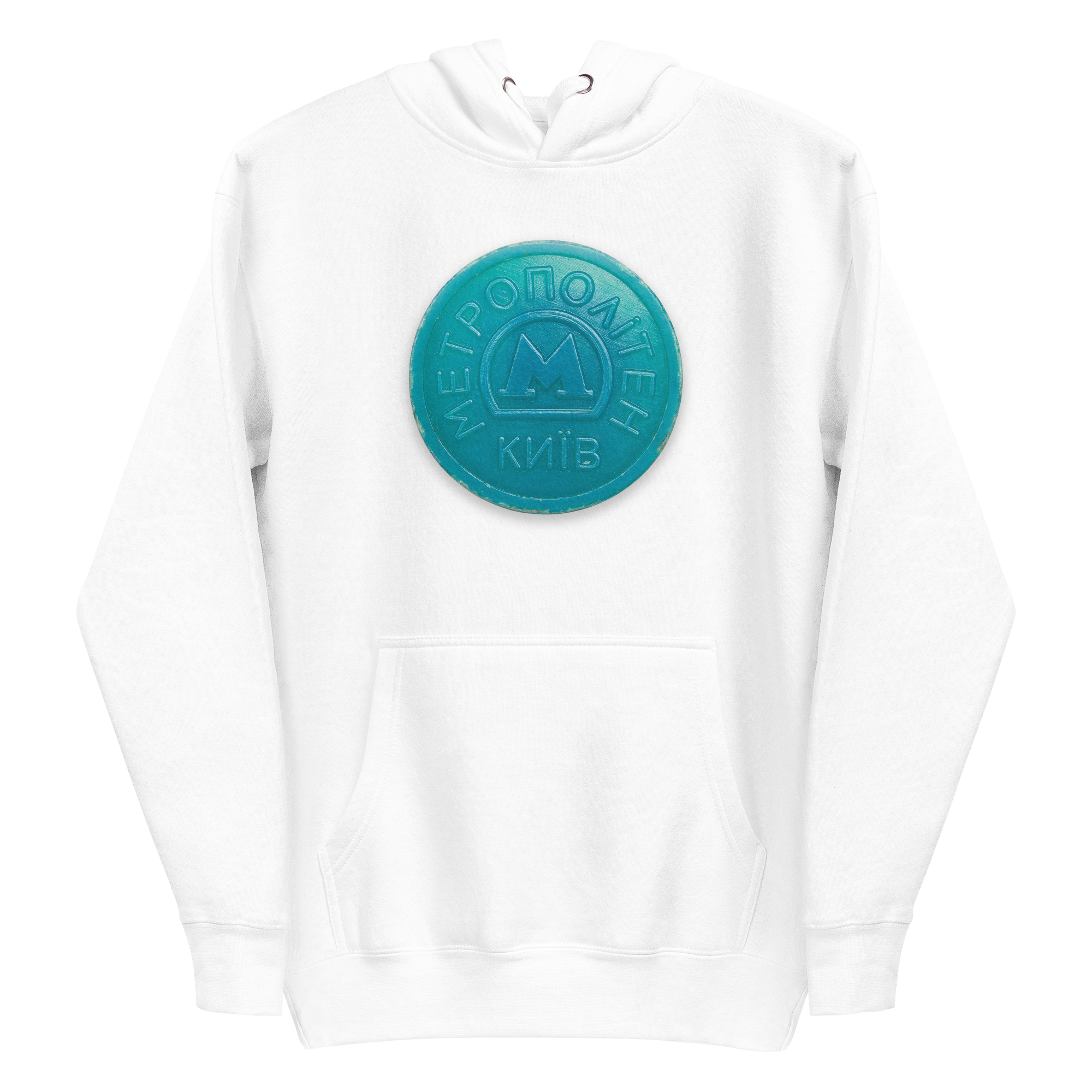 ONLY FARE kyiv metro token hoodie