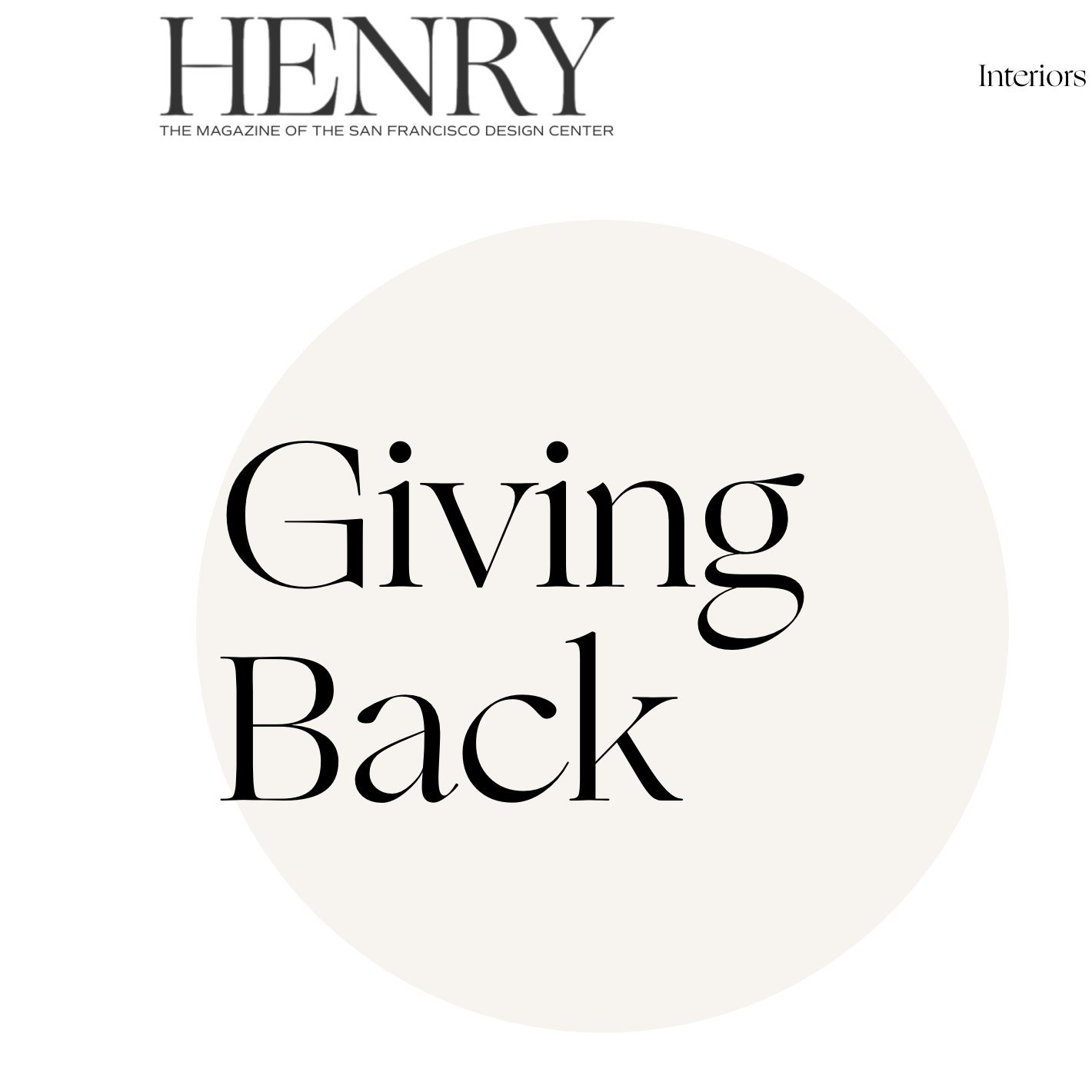 Make It Home's innovative approach to ending furniture poverty earned a mention in Henry Magazine, which showcases cutting-edge design in San Francisco and Silicon Valley