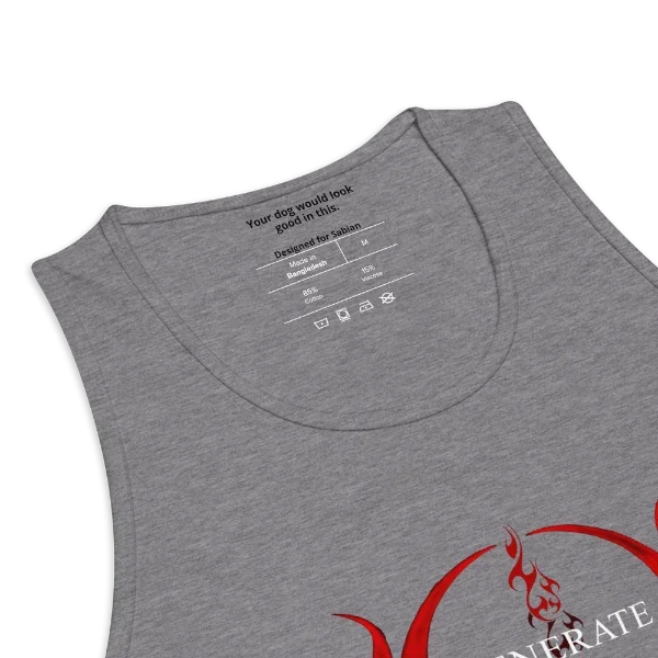 Relaxed-fit men’s premium tank top from Venerate Supplements