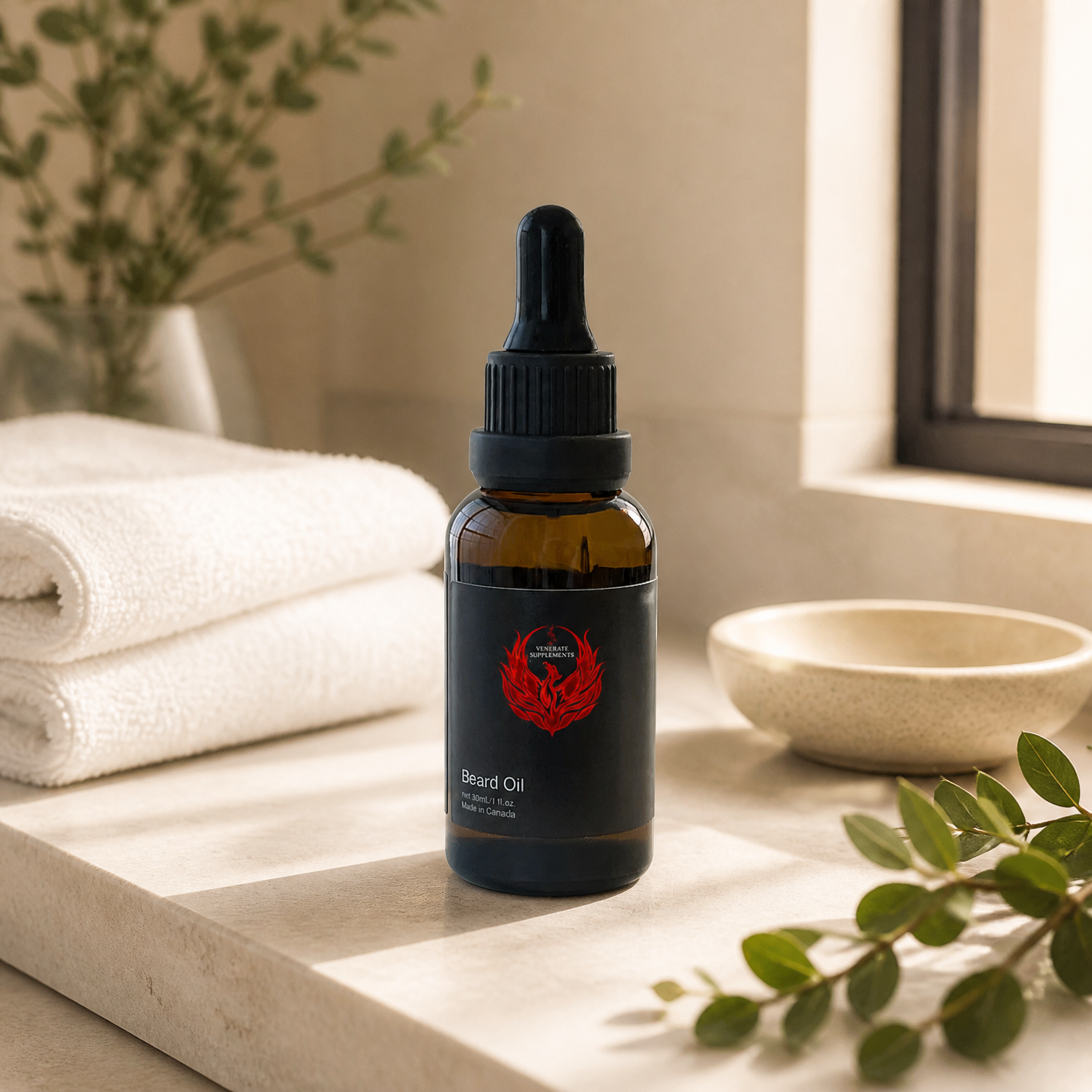 Venerate Speakeasy beard oil for daily men's grooming