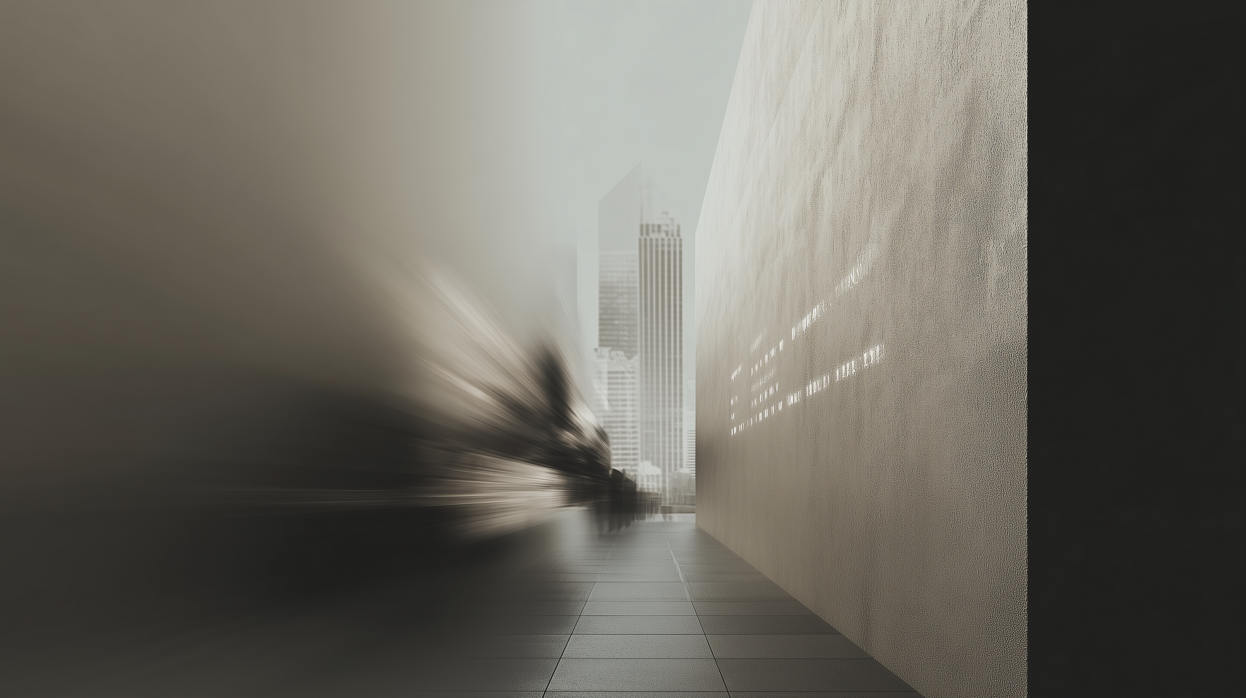 Urban environment representing decision-making systems across artificial intelligence, geopolitics, and global capital