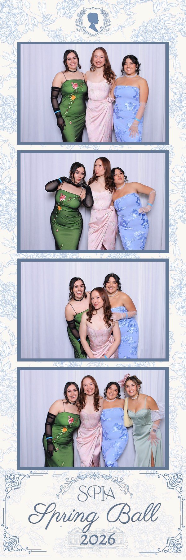 Bridgerton-inspired formal photo booth at Princeton University