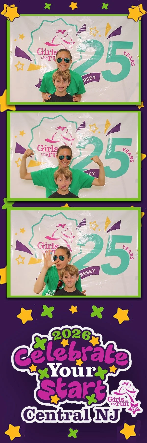 Girls on the Run 5K photo booth in Fair Haven NJ