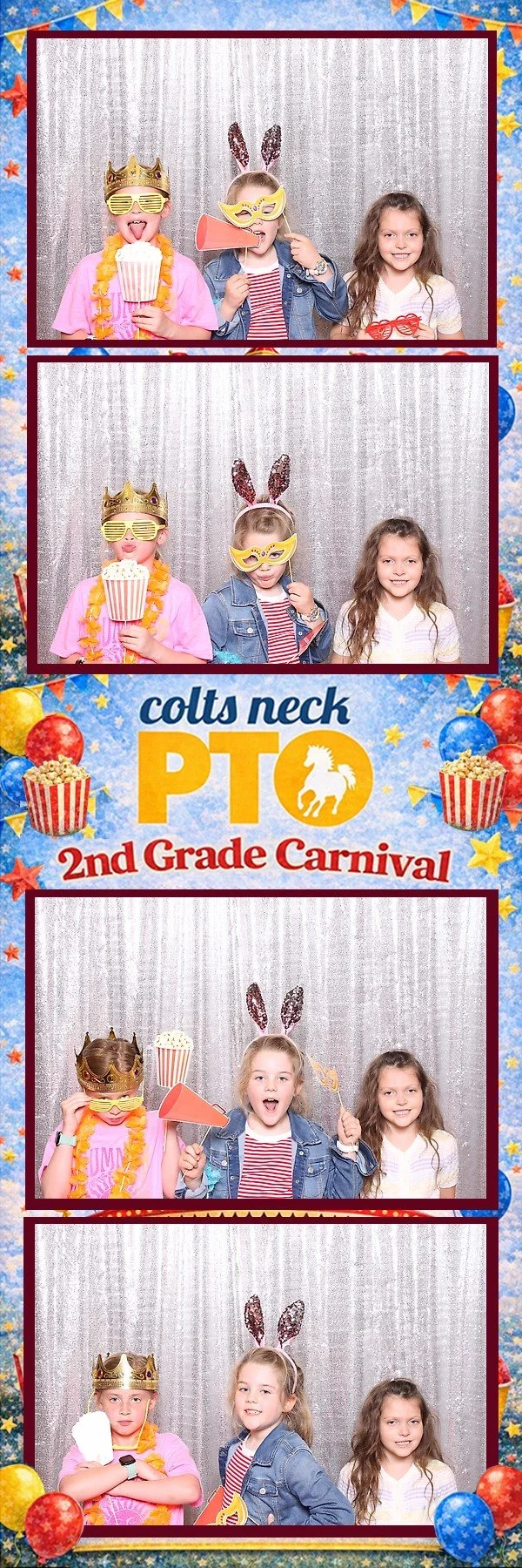 2nd grade carnival photo booth at Conover Elementary School in Colts Neck NJ
