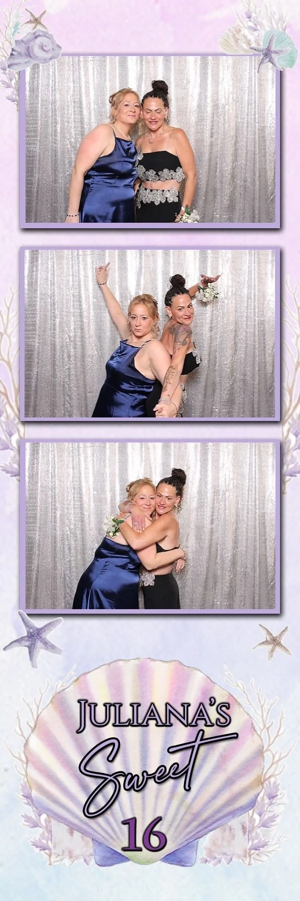 Wooden photo booth setup for a Sweet 16 at Il Villaggio