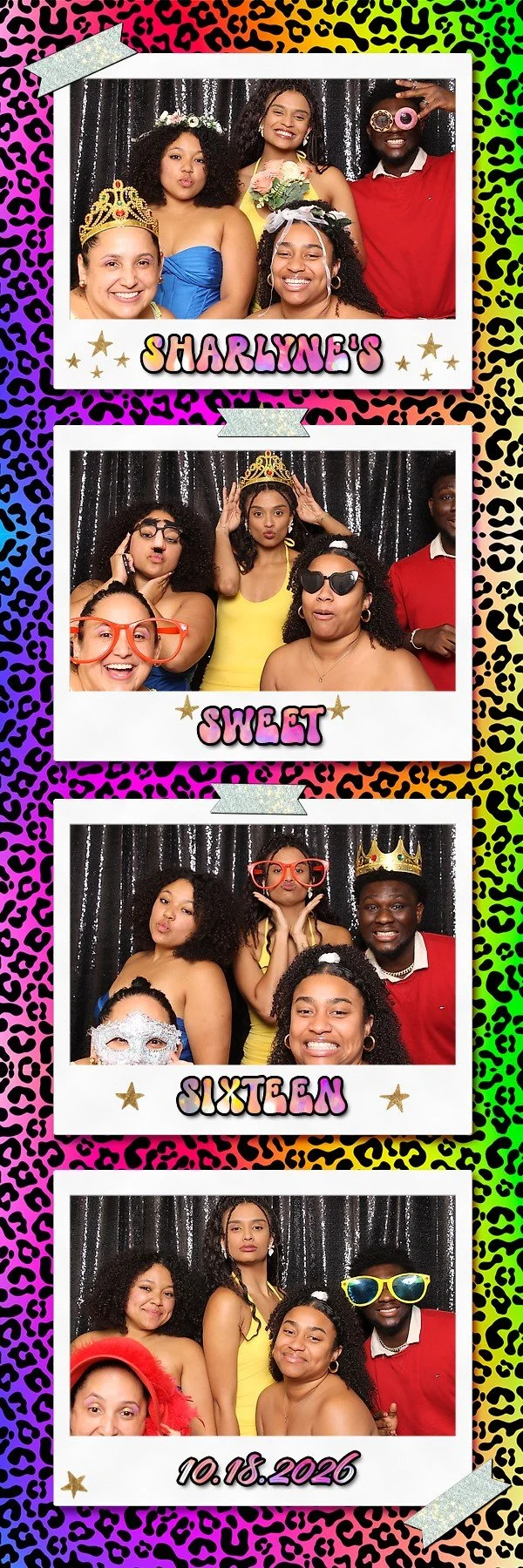 Sharlyn’s Sweet 16 photo booth at The Elan Catering and Events in Lodi NJ