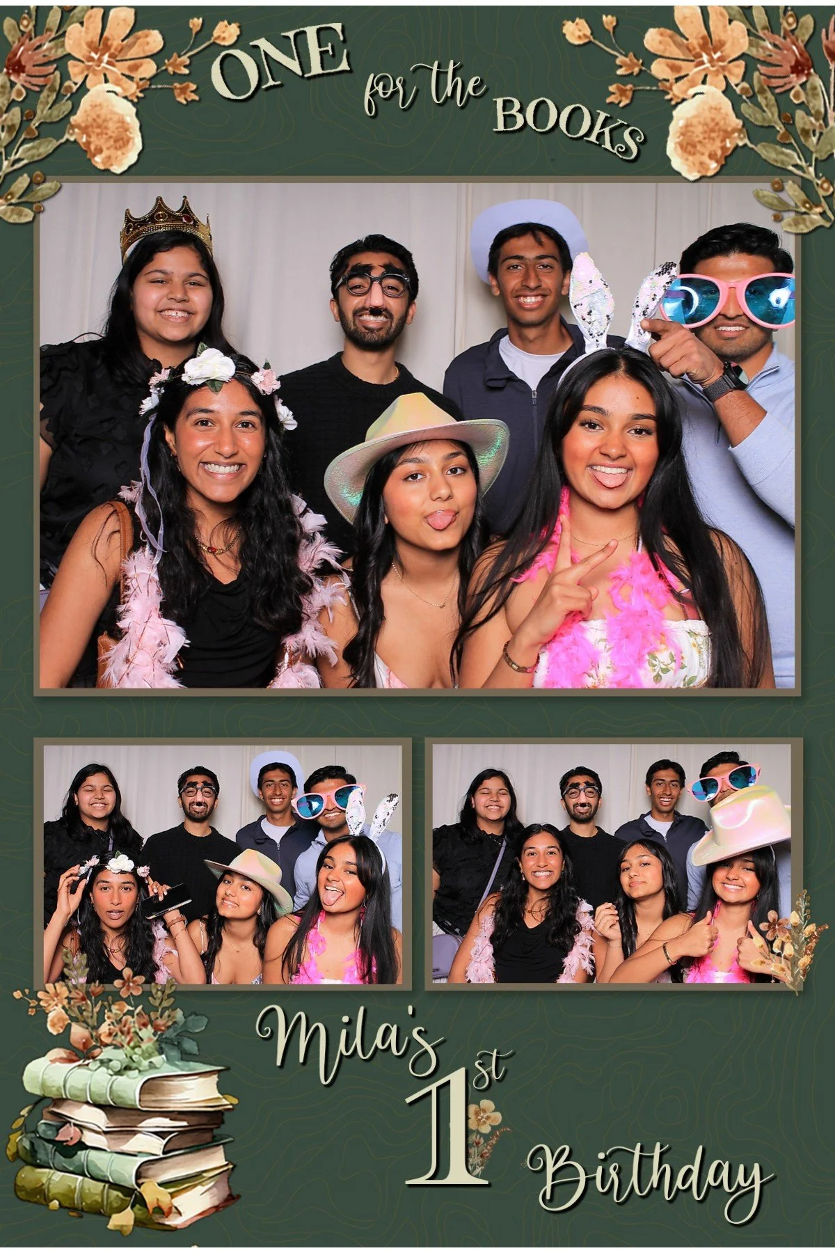 1st birthday photo booth at Artie’s in Maplewood NJ
