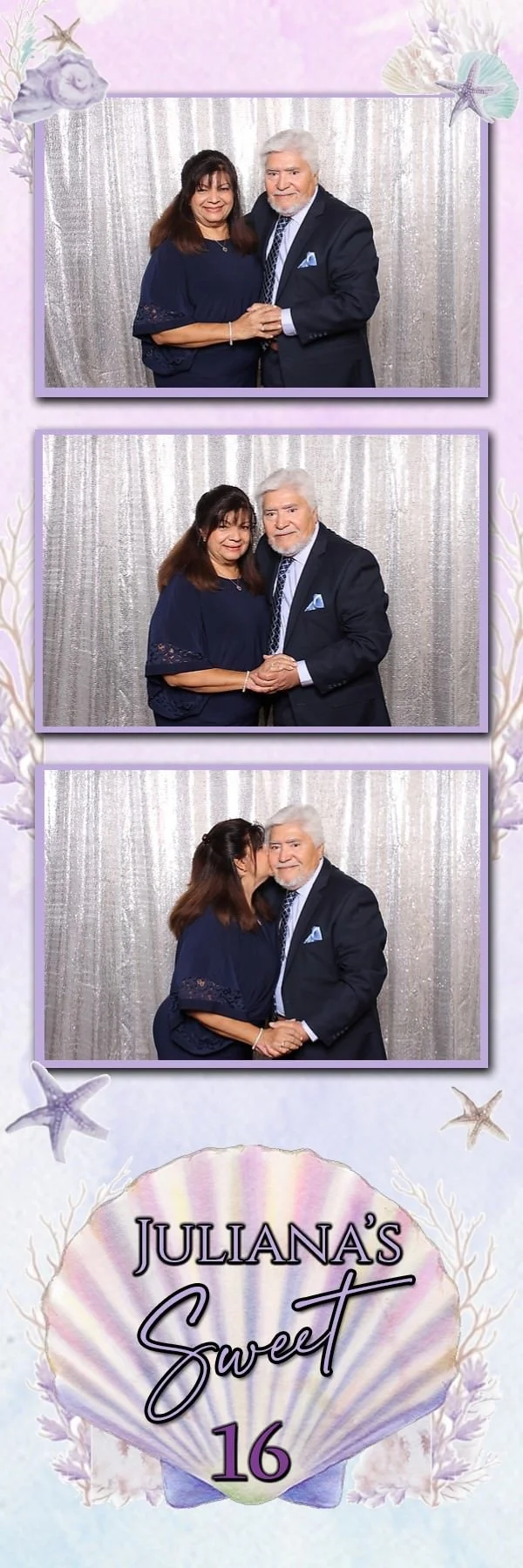 NJ Selfie Booth setup for a mermaid-themed birthday celebration