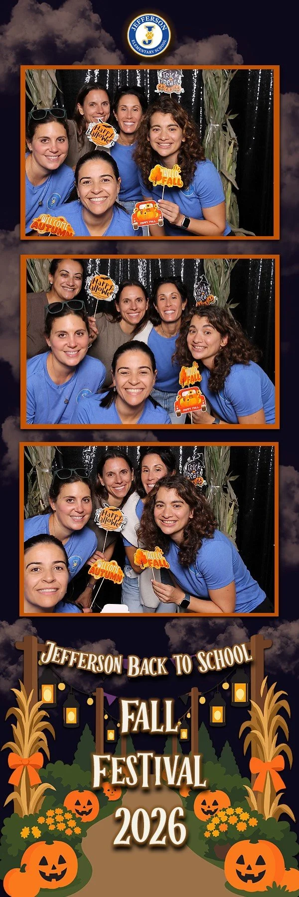 Jefferson Elementary Back to School Fall Fest photo booth in Westfield NJ
