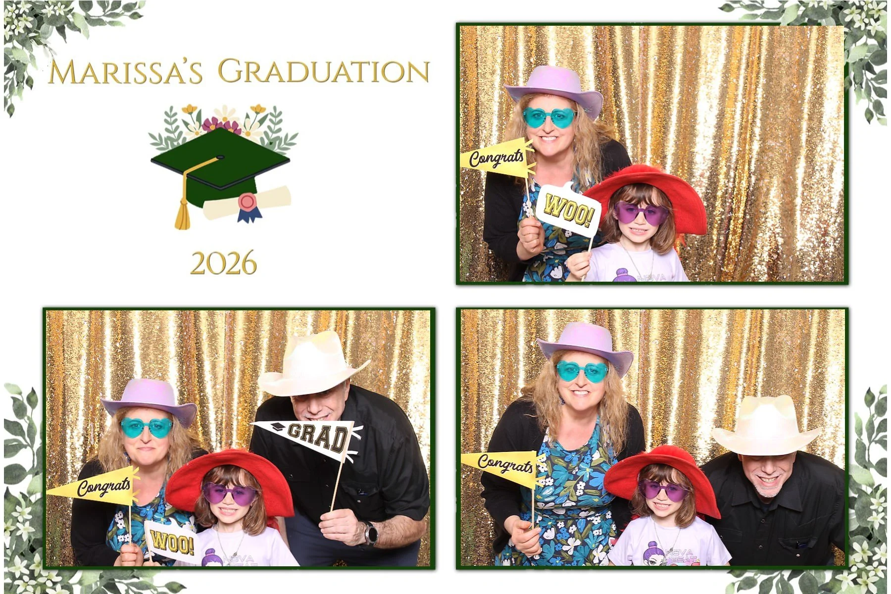Guests taking photos at graduation party in Colonia New Jersey