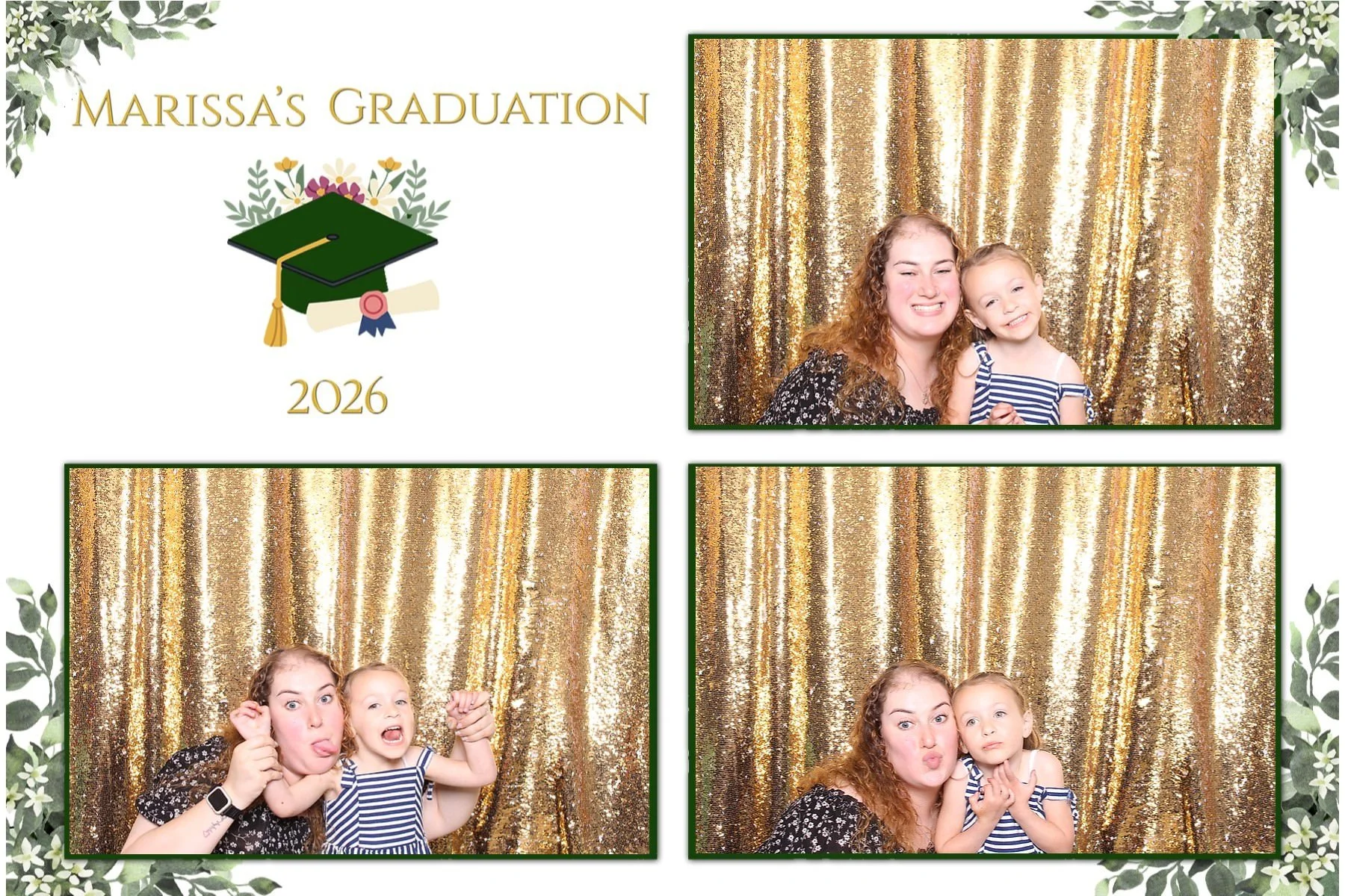 Graduation party photo booth in Colonia NJ