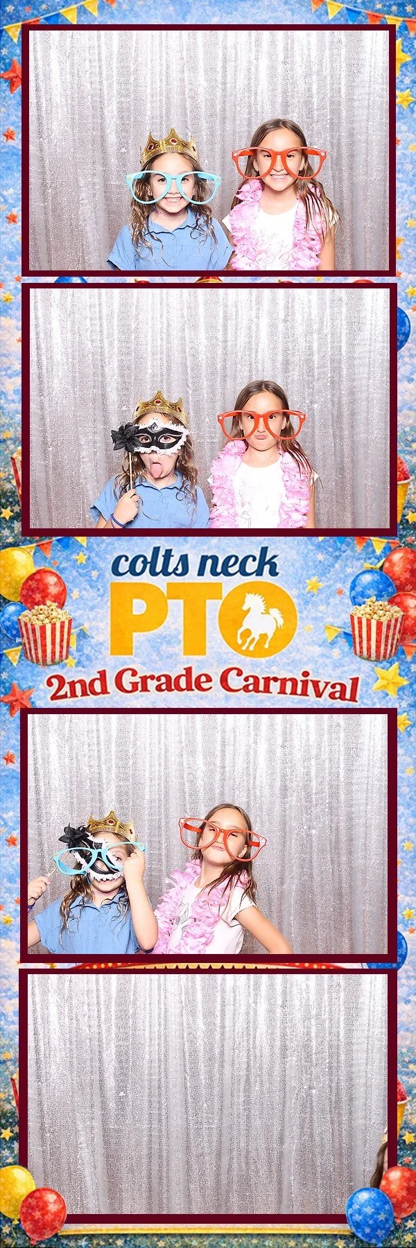 2nd grade carnival photo booth at Conover Elementary School in Colts Neck NJ