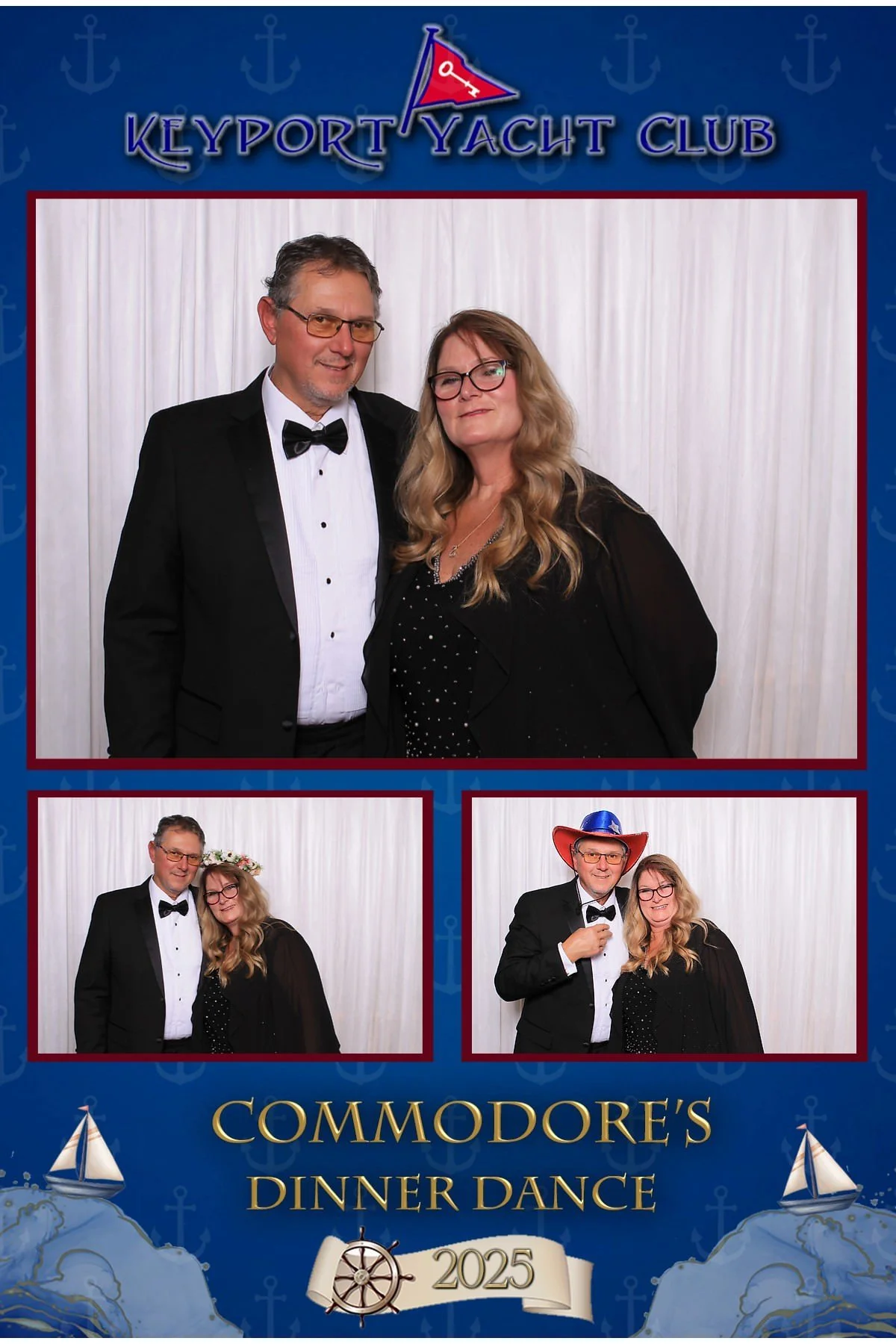 Keyport Yacht Club Commodore’s Dinner photo booth at The Reception Center in NJ