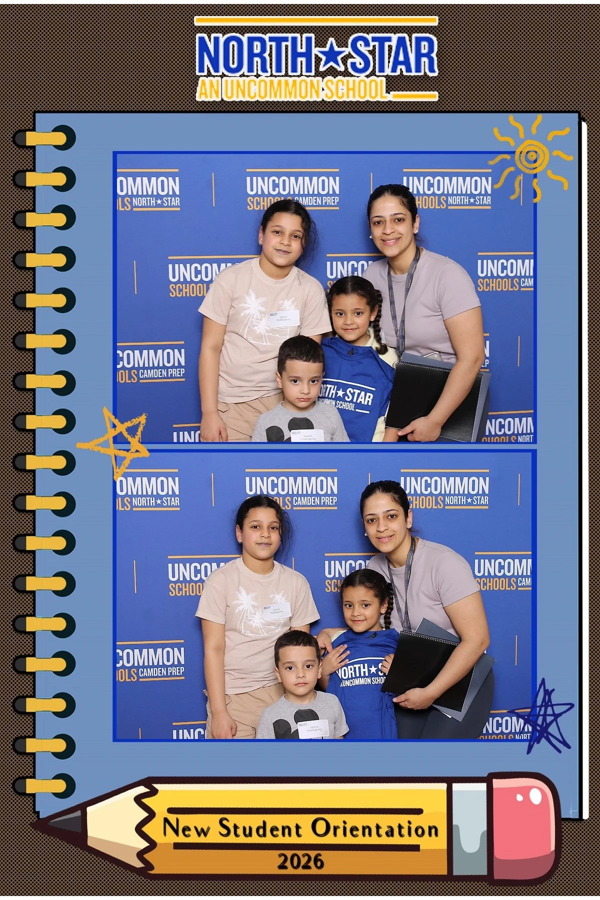 NJ Selfie Booth at school orientation event in Newark New Jersey