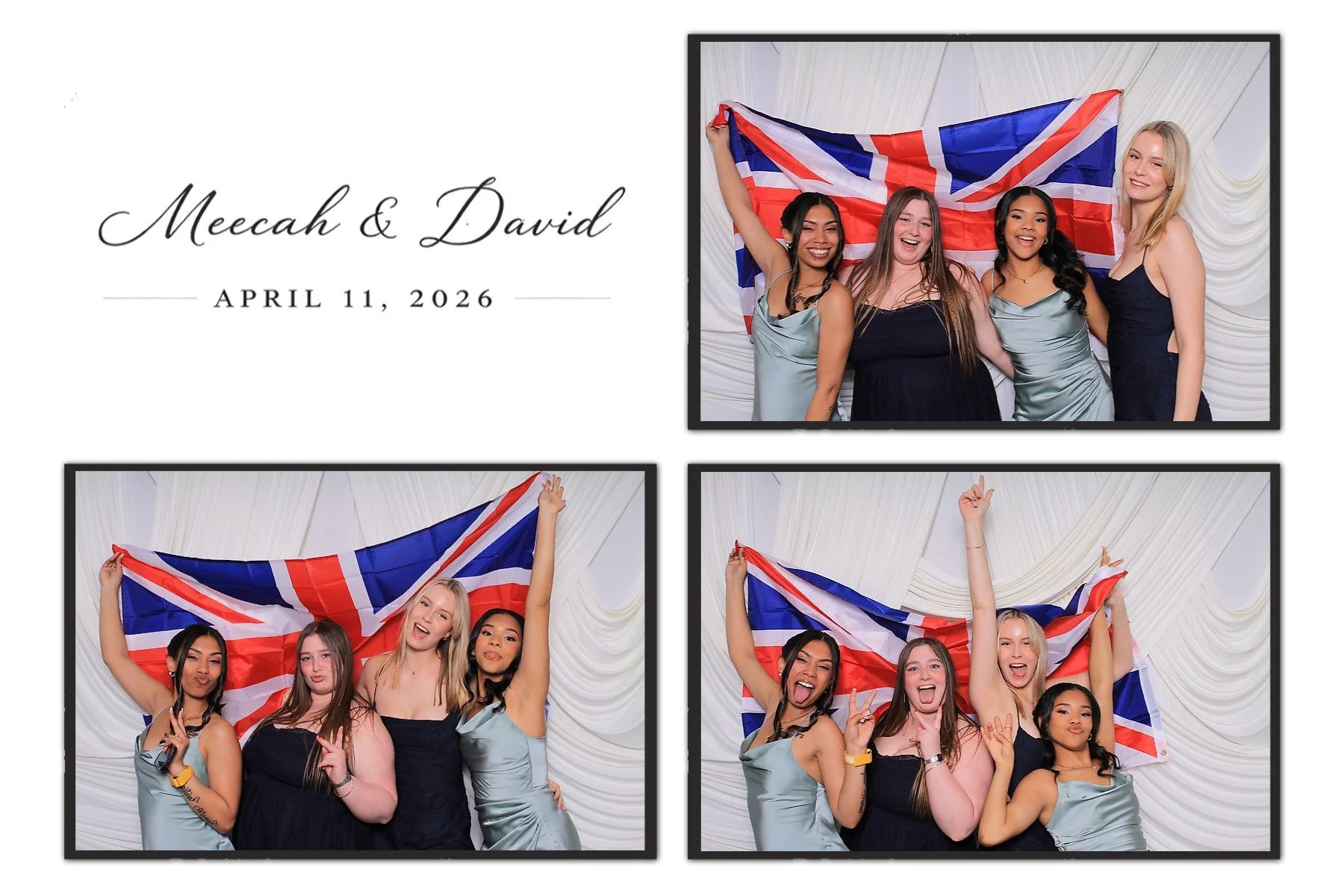 Elegant wedding photo booth at Perona Farms in Andover NJ