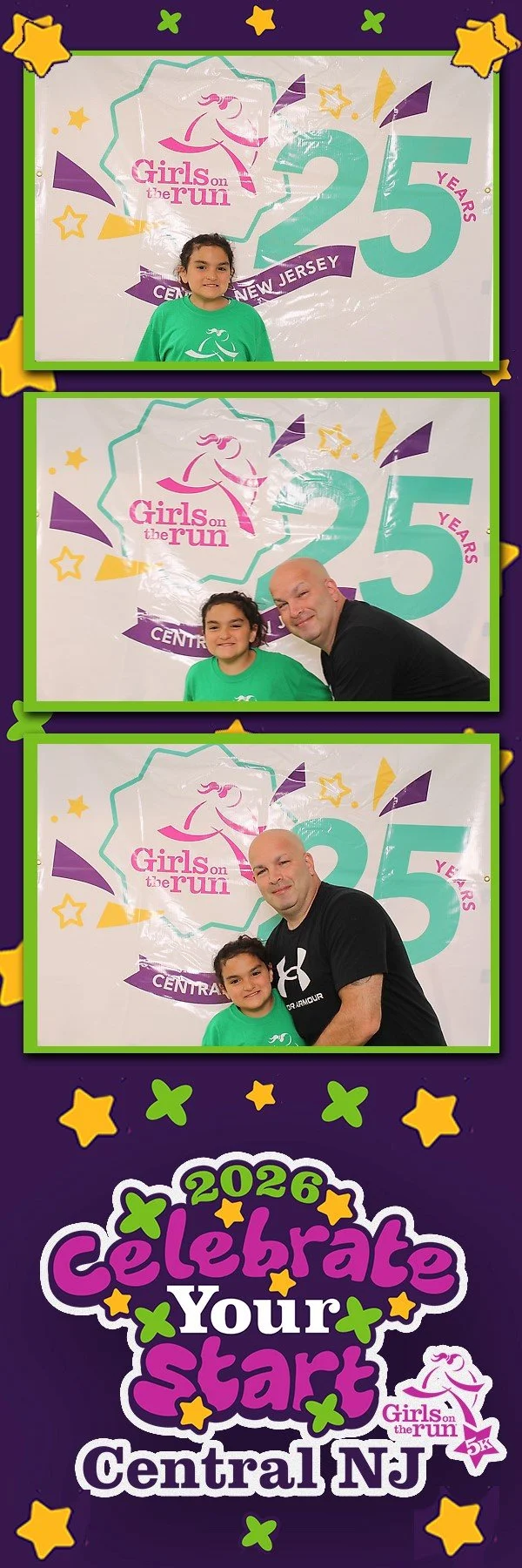 Girls and families taking finisher photos at Girls on the Run 5K in Fair Haven
