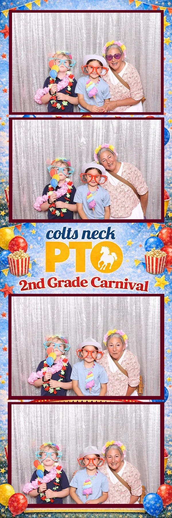 2nd grade carnival photo booth at Conover Elementary School in Colts Neck NJ