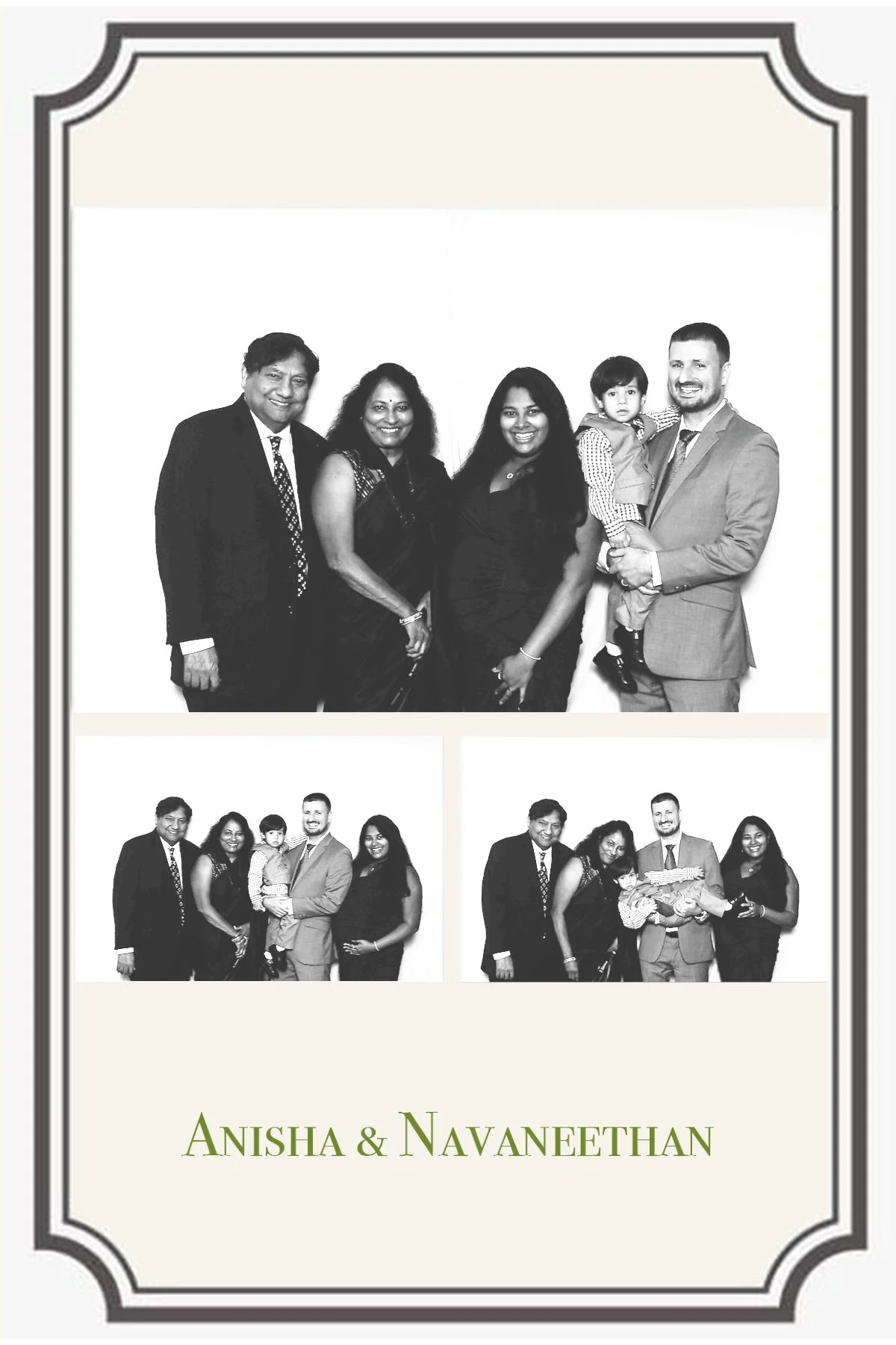 Anisha and Navaneethan’s wedding photo booth at The Meadow Wood
