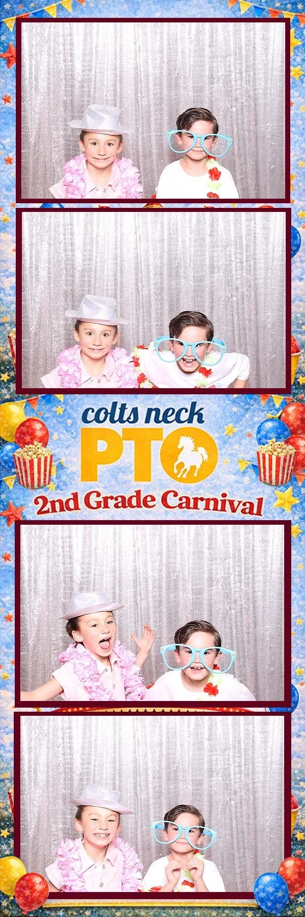 2nd grade carnival photo booth at Conover Elementary School in Colts Neck NJ