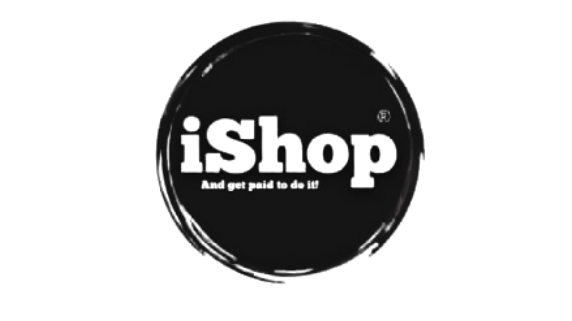 iShopp logo with tagline 'And get paid to do it' on a dark background