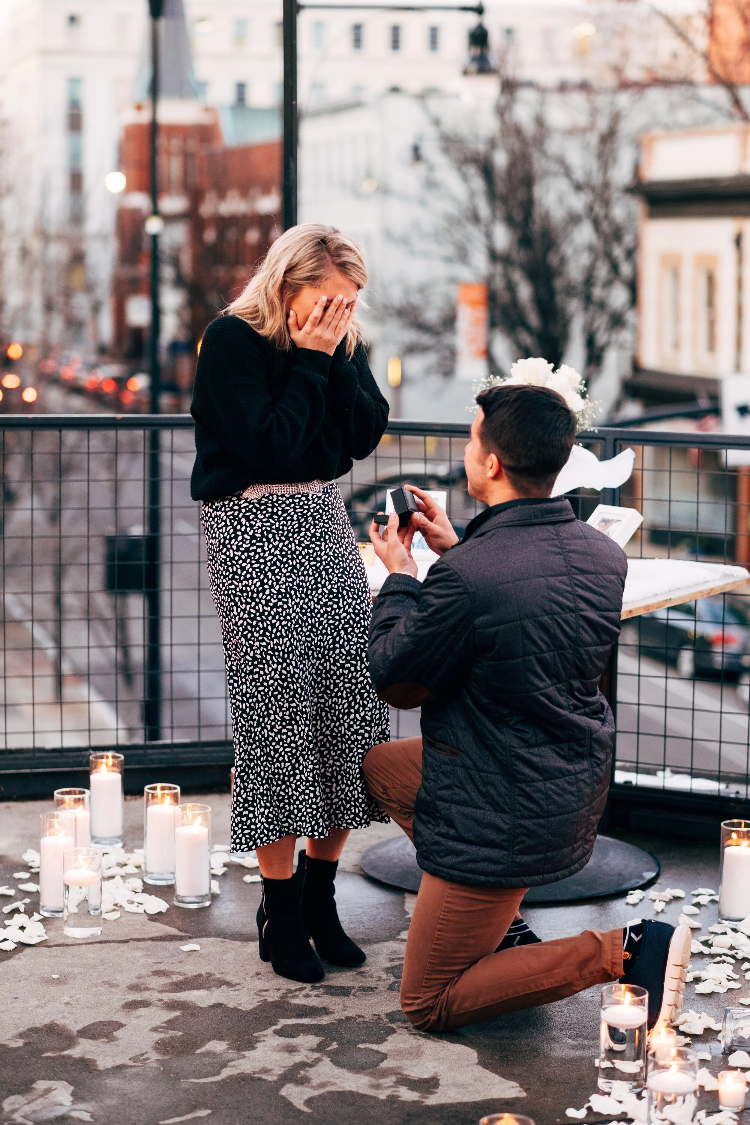 Brooke + Craig’s Rooftop Proposal