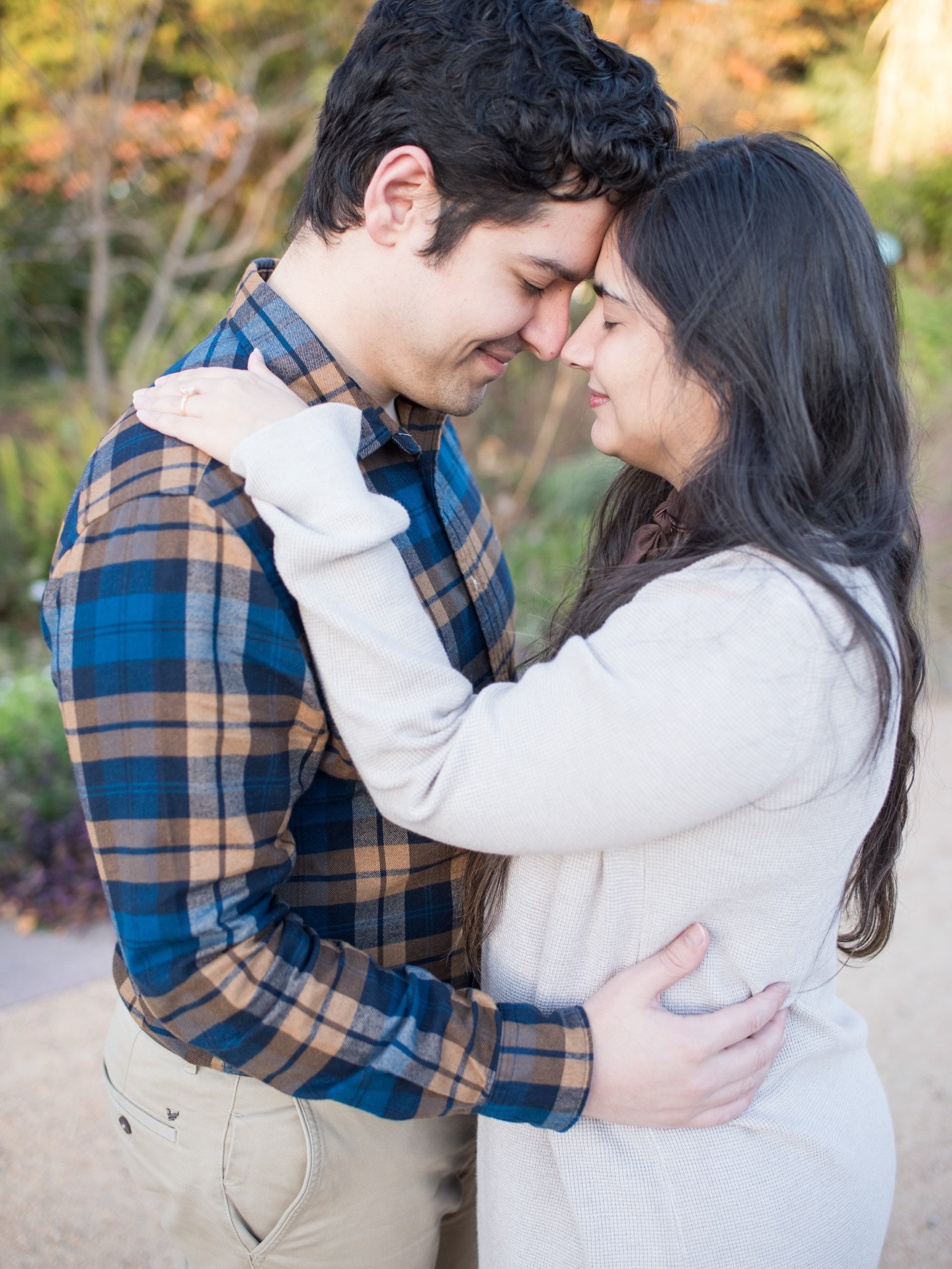 When the sneak peaks are in and they are everything you thought they&rsquo;d be! The perfect fall proposal for this sweet couple. 🍂 🤍

📸 @donnellperryphotography 
🏢 @jcraulstonarboretum 

#raleighproposal #holidayproposal #raleighengagement #rale