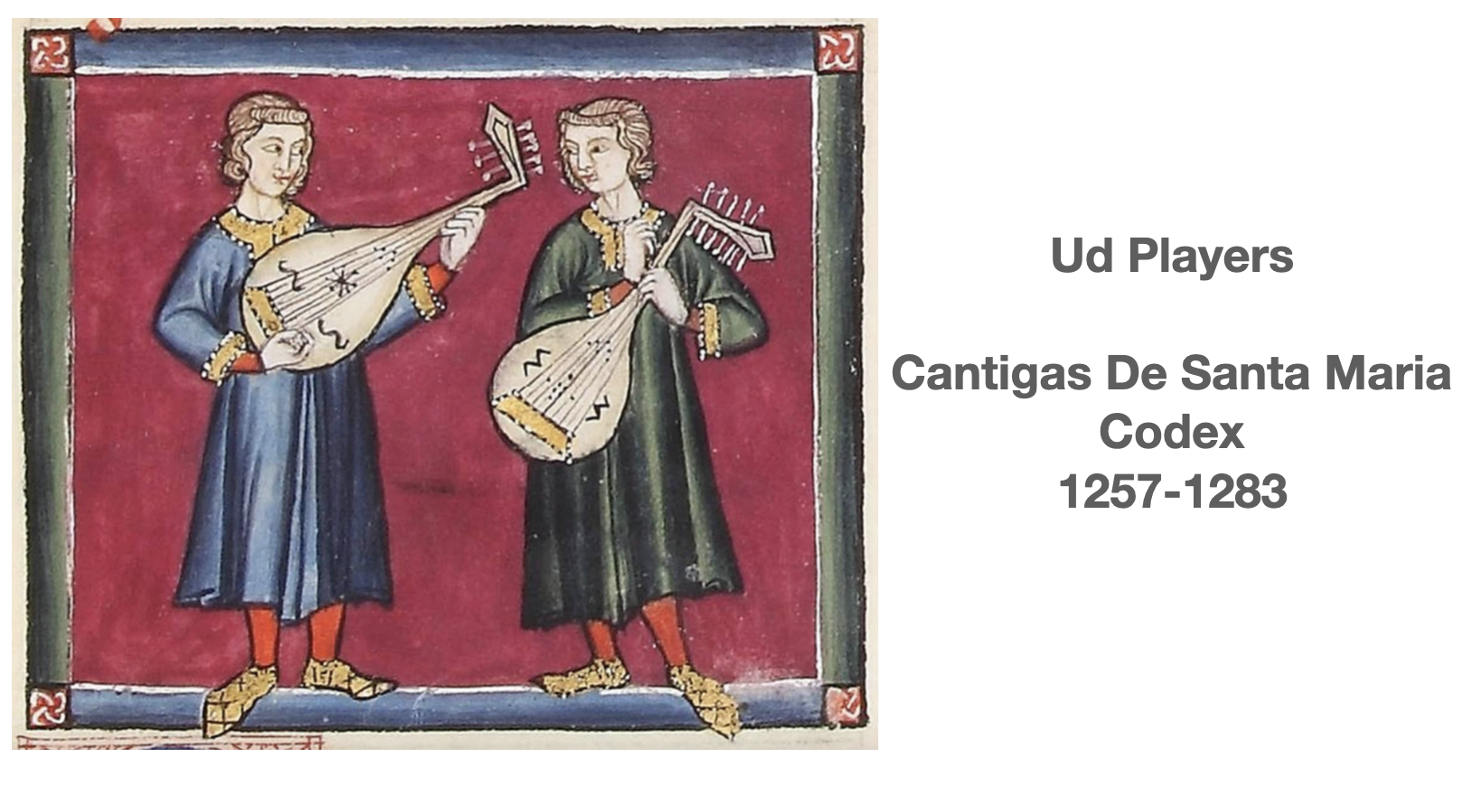 Ud players Cantigas de Santa Maria of Alfonso X el Sabio c.1250.png